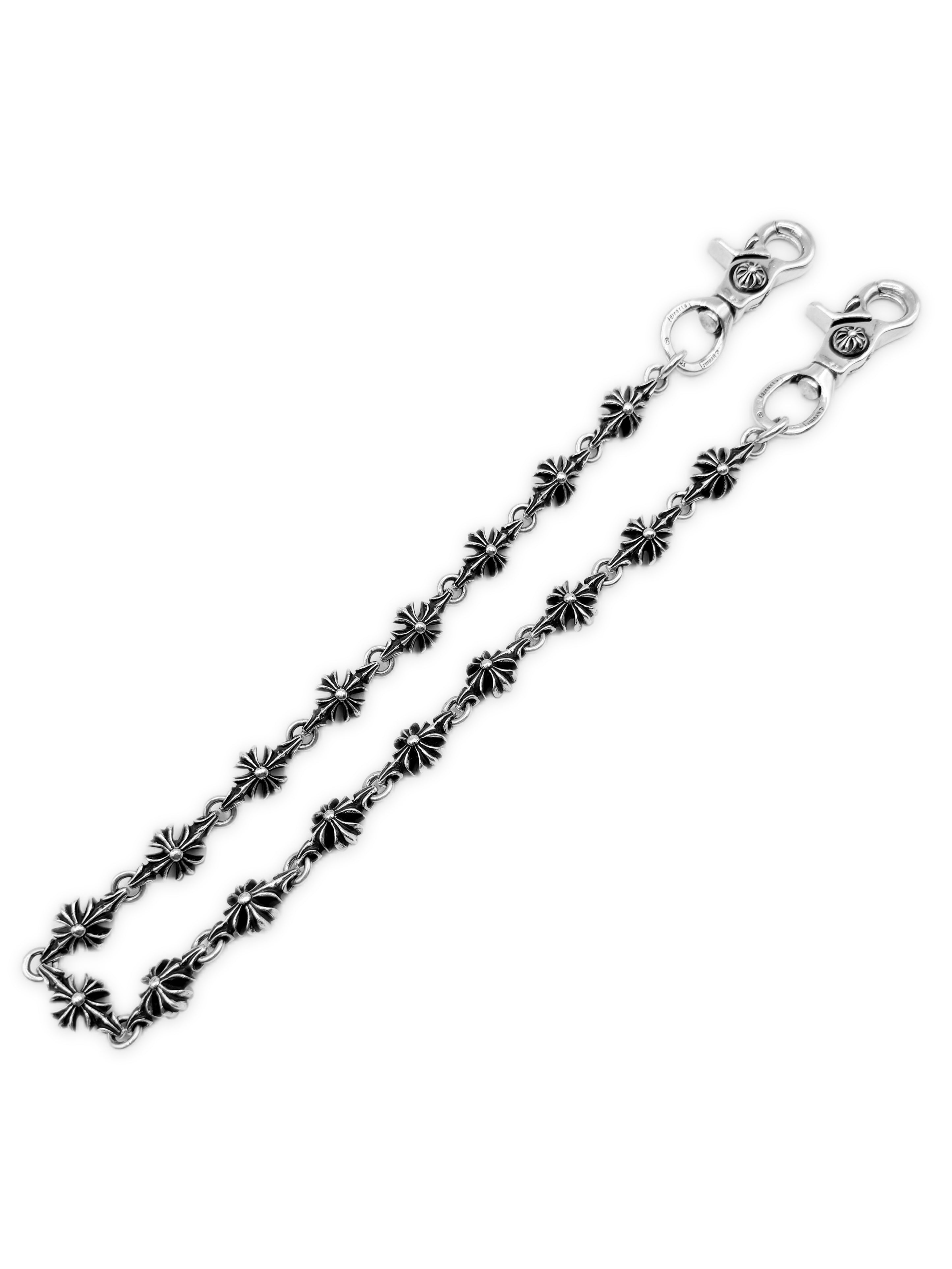 Chrome Hearts Plus 24 in Double Lobster Clasp .925 Silver Wallet Chain