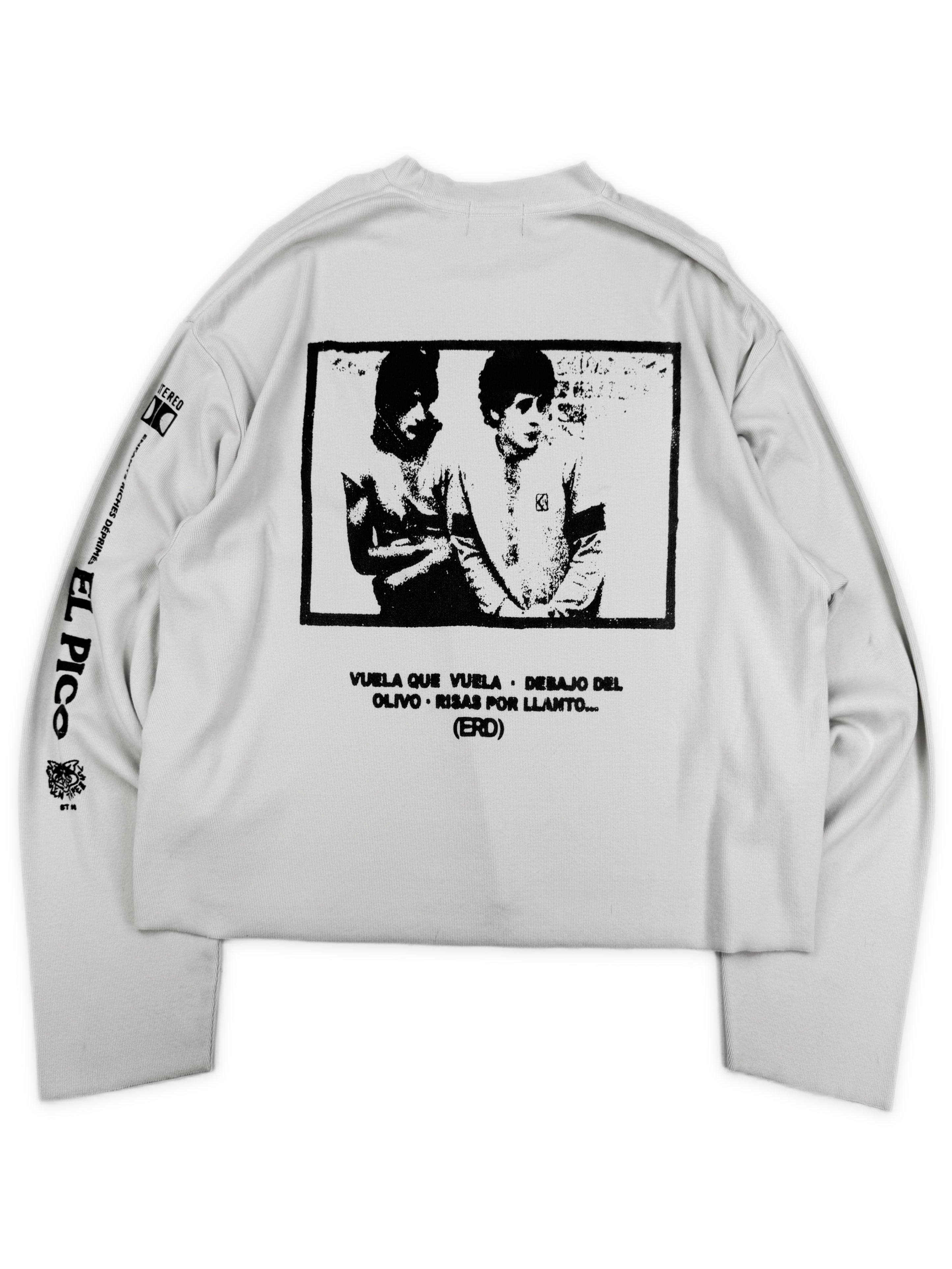 Enfants Riches Deprimes ‘El Pico’ White Ribbed Long Sleeve Shirt