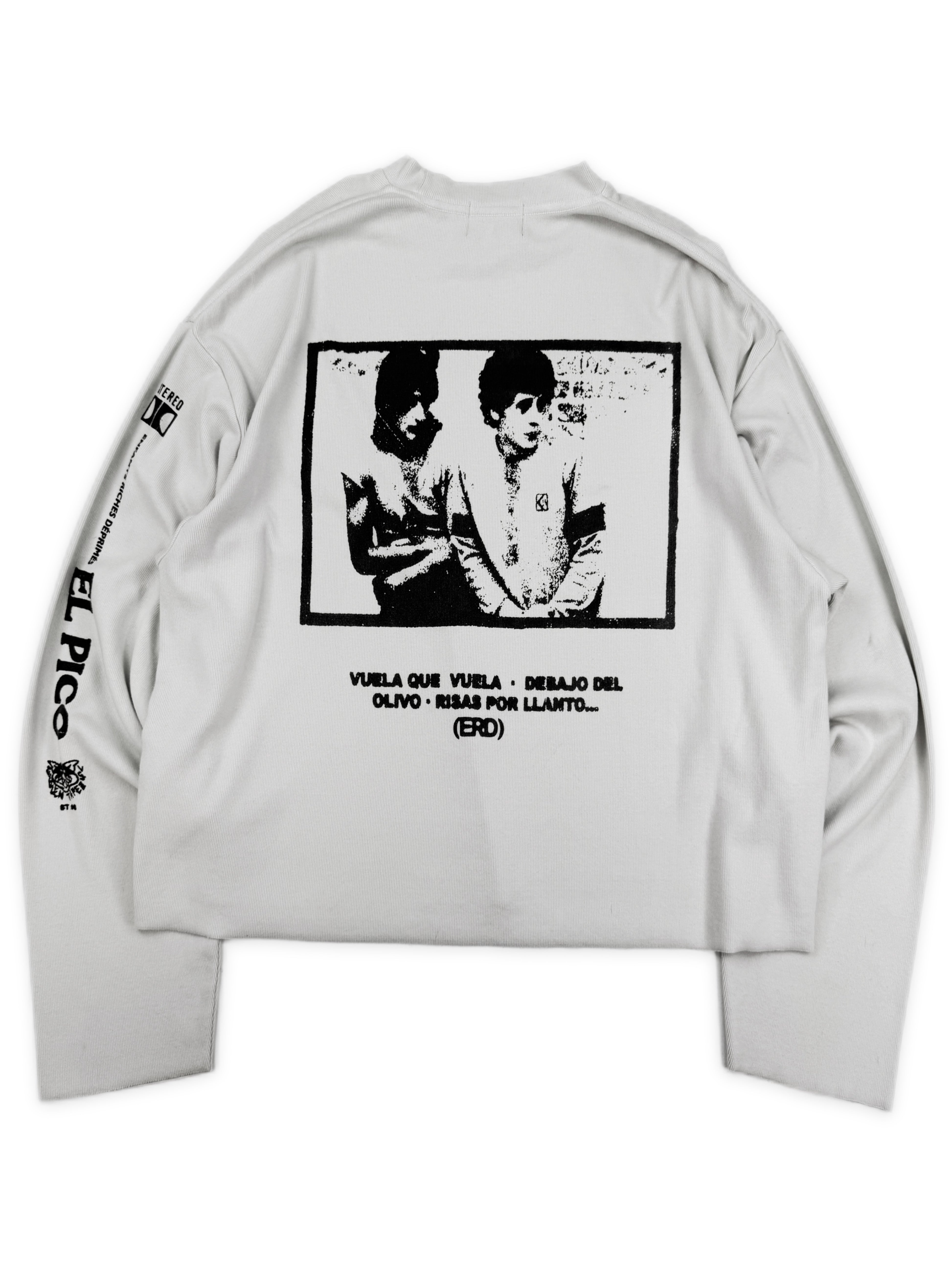 Enfants Riches Deprimes ‘El Pico’ White Ribbed Long Sleeve Shirt