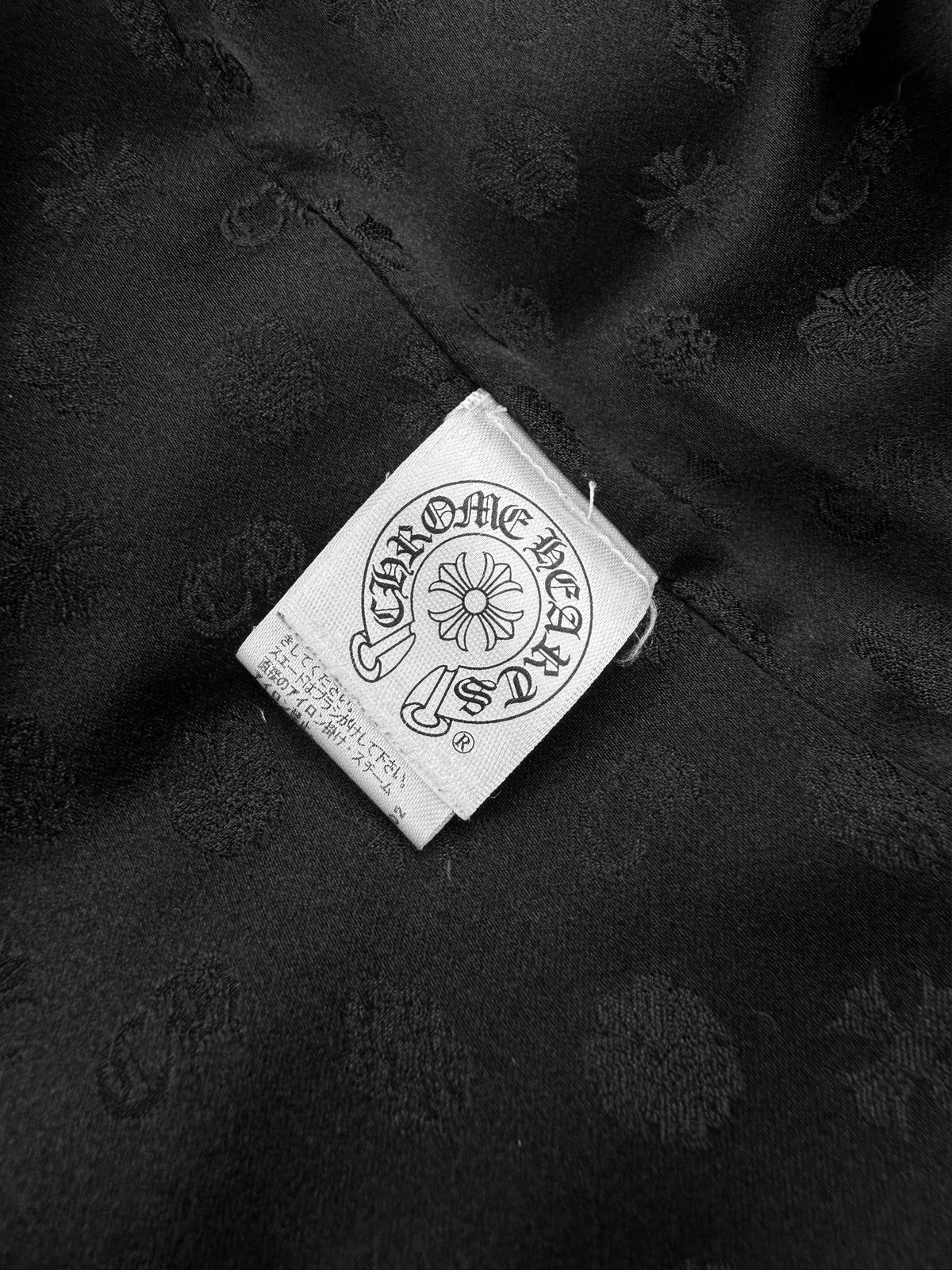 Chrome Hearts Fleur Nylon / Leather Dagger Zip Puffer Vest