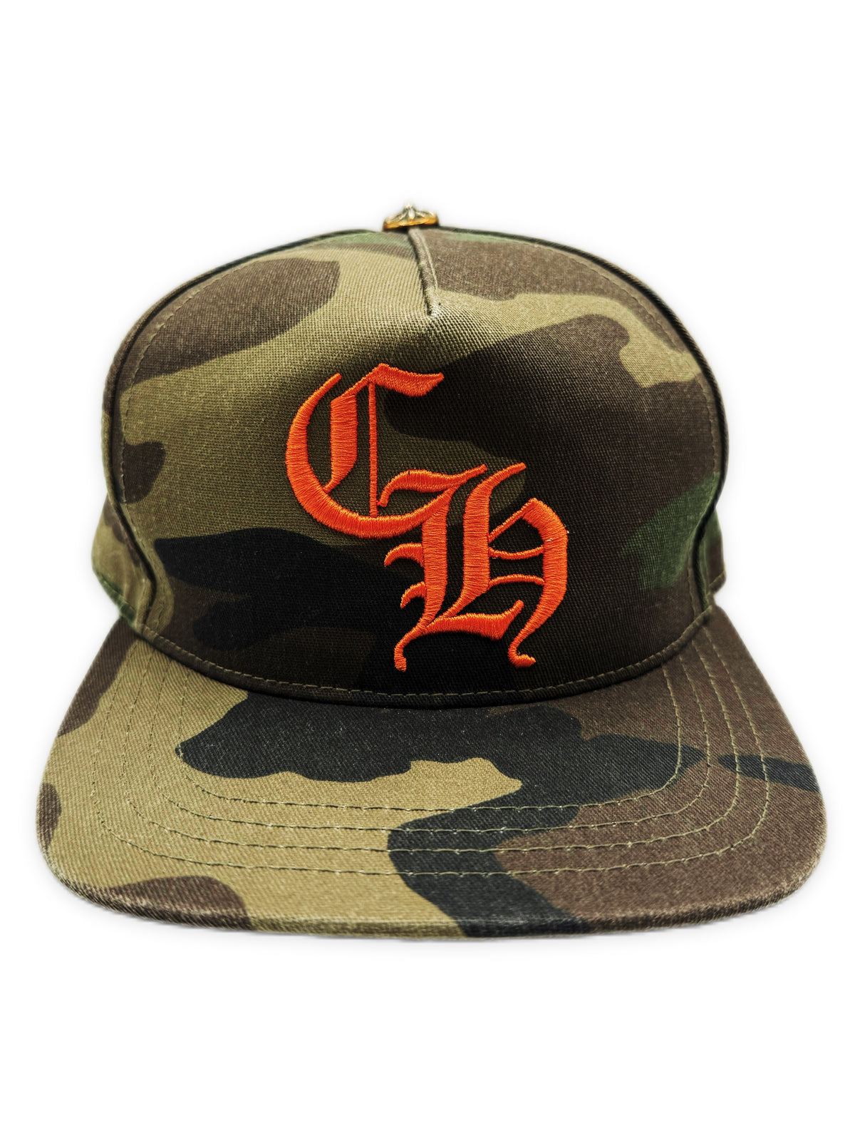 Chrome Hearts CH Camo .925 Silver Embroidered Snapback Hat