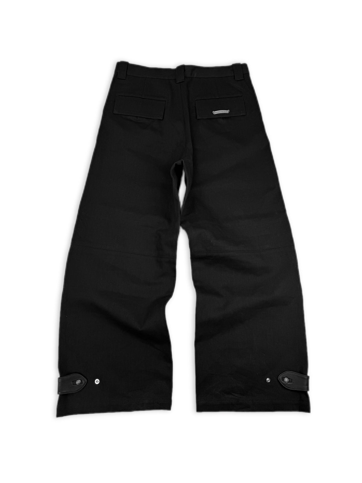 Chrome Hearts Street Sweeper Wide Leg Baggy Black Denim Jeans