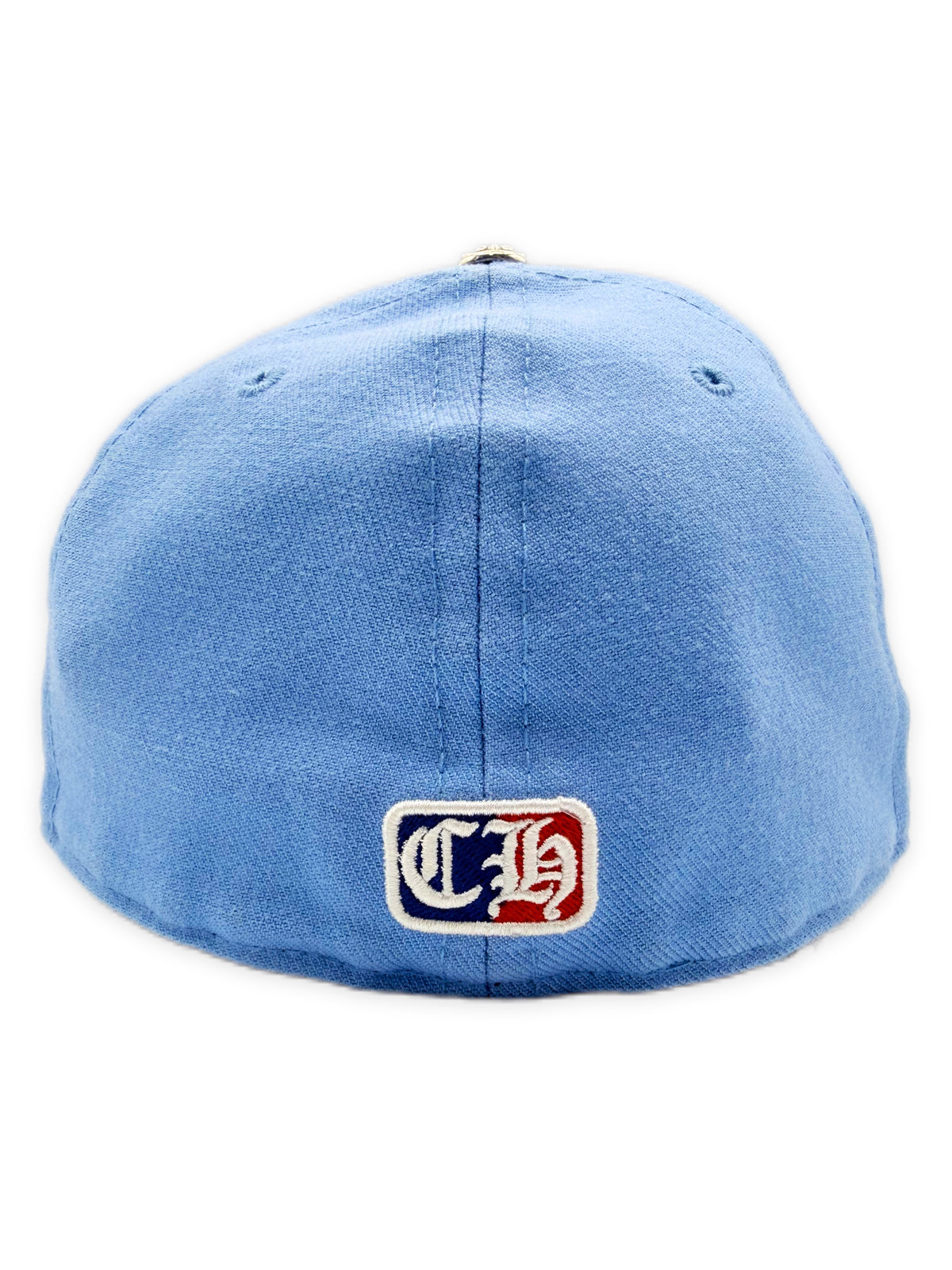 Chrome Hearts Floral Heart Embroidered .925 Silver Baby Blue Fitted Hat