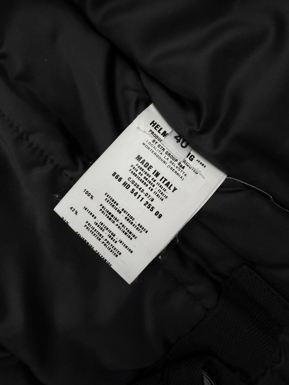 AW99 Helmut Lang Ballistic Astro Fur Black Nylon Bondage Vest