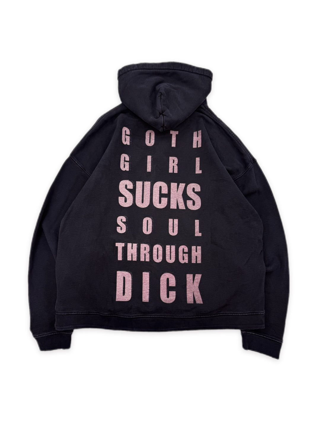 AW22 Enfants Riches Deprimes ‘Goth Girl Sucks Soul Through Dick’ Slogan Hoodie