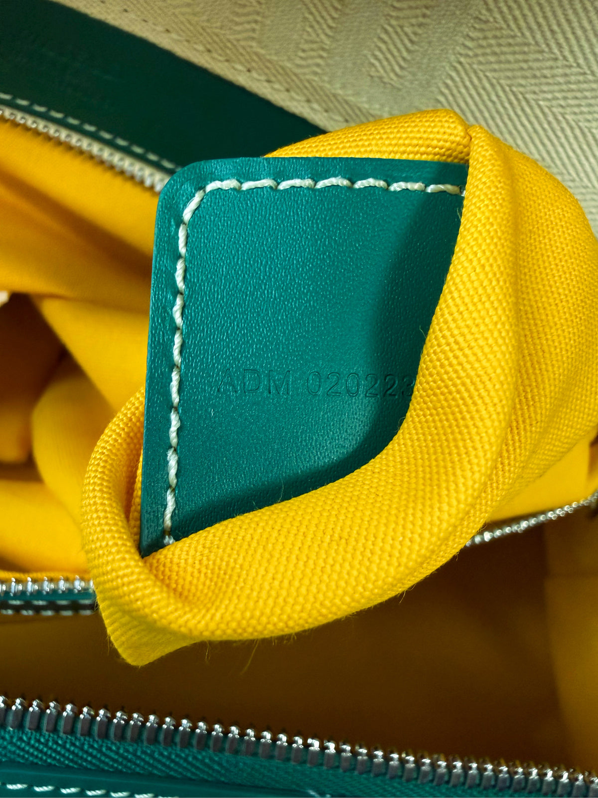 Goyard Boeing 55 Green Canvas Goyardine Monogram Duffle Bag