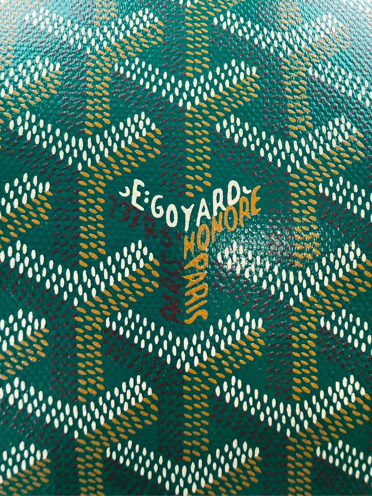 Goyard Boeing 55 Green Canvas Goyardine Monogram Duffle Bag