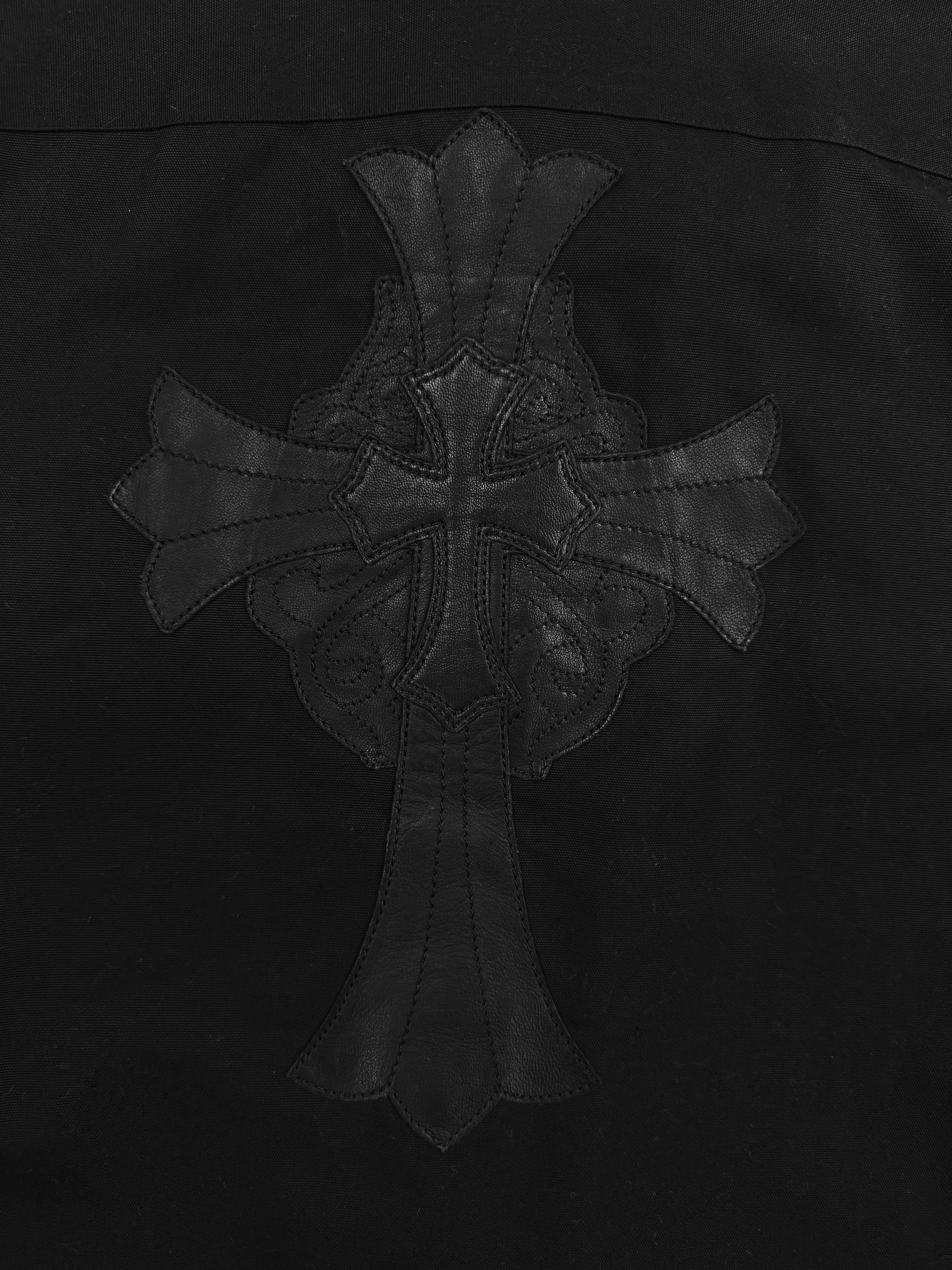 Chrome Hearts United Arrows Double Cross Patch Oval Button Work Shirt
