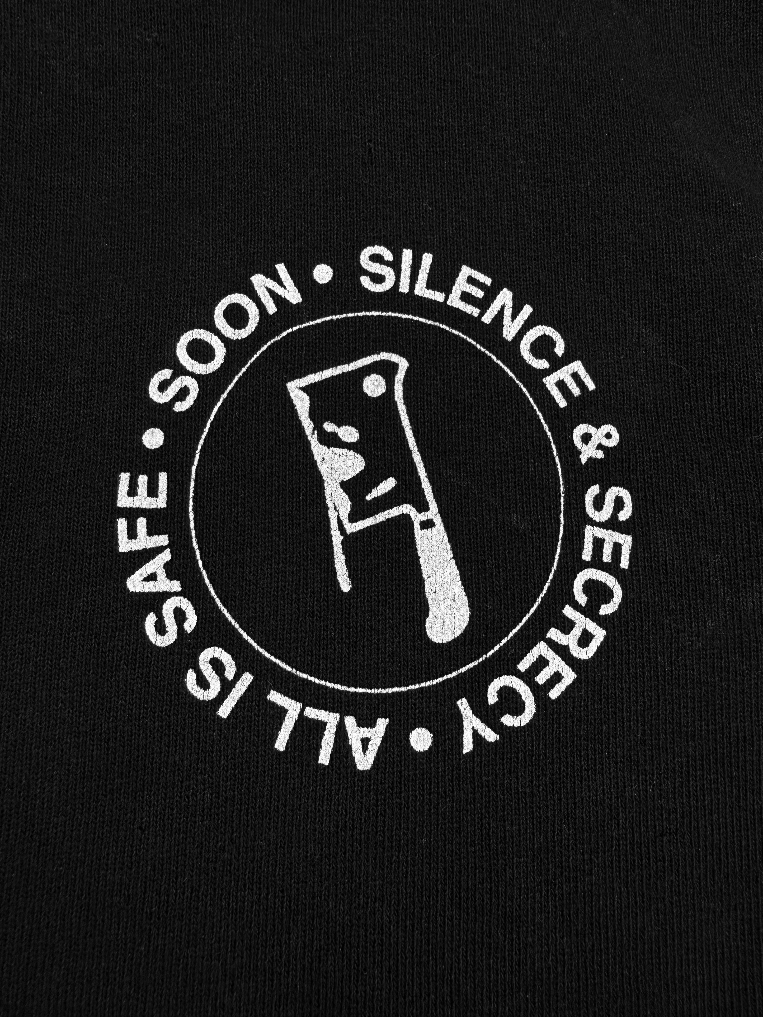 SS02 Raf Simons ‘Kollaps’ Black Silence & Secrecy Hoodie