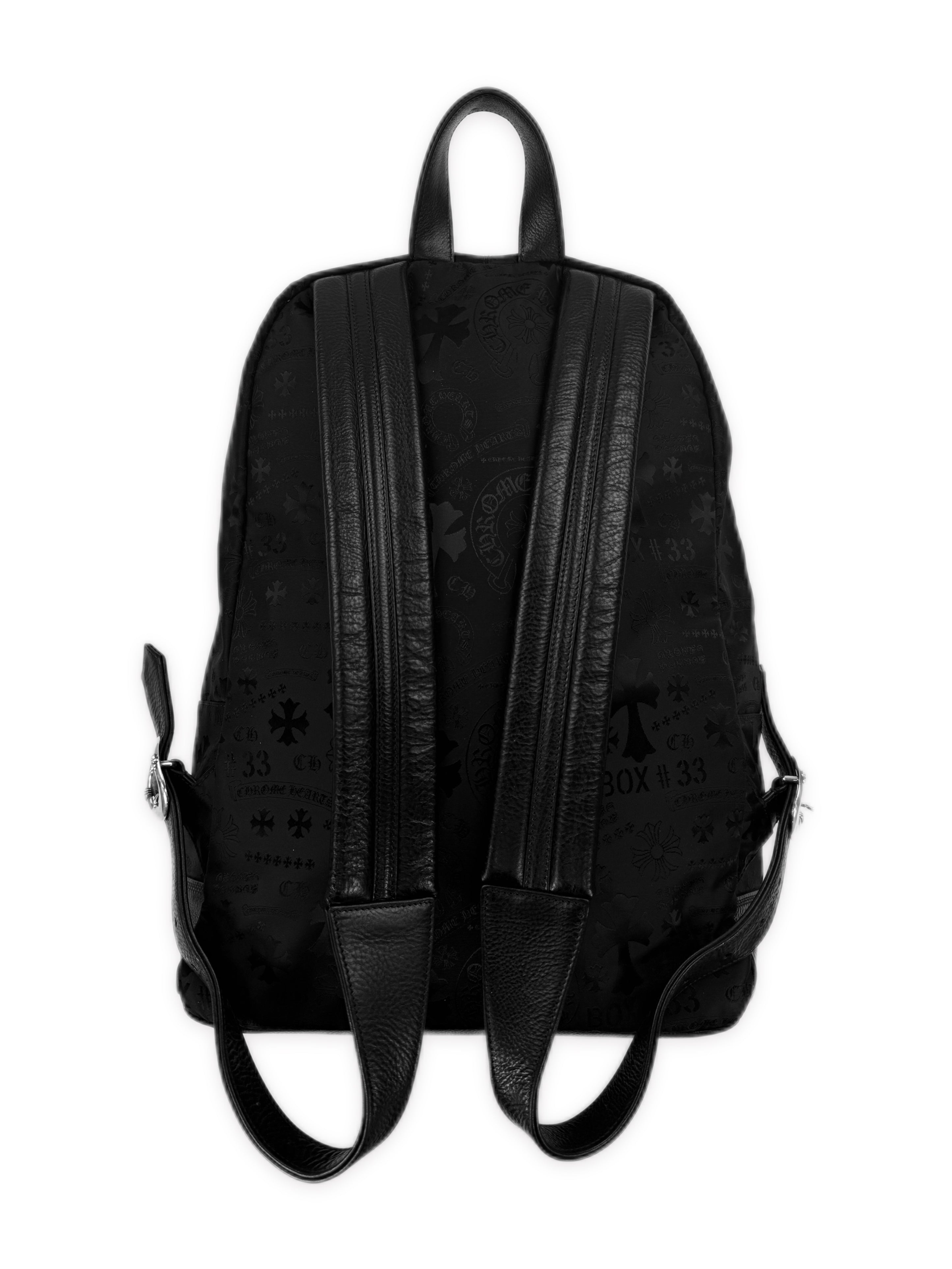 Chrome Hearts 7th Grade Stencil Monogram Nylon Gunslinger Backpack