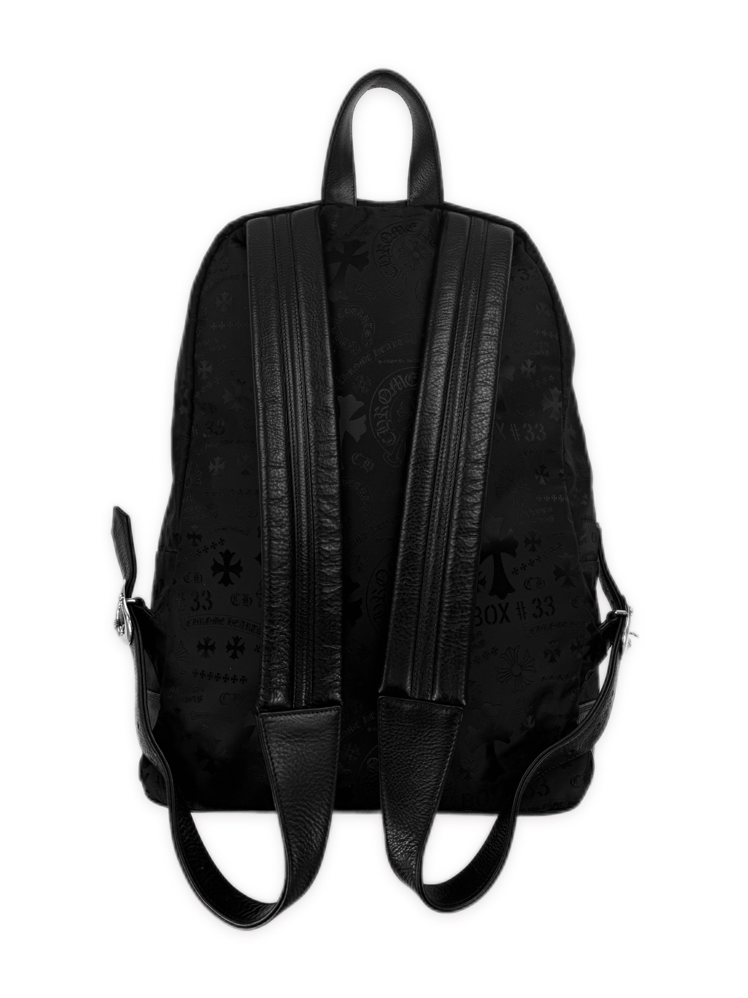 Chrome Hearts 7th Grade Stencil Monogram Nylon Gunslinger Backpack