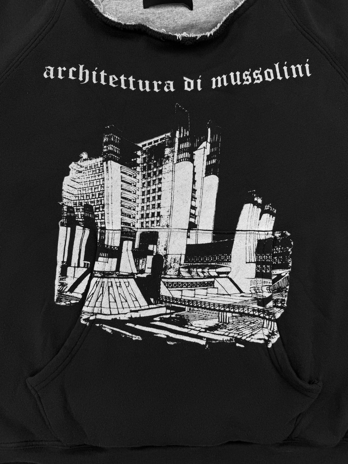 Enfants Riches Deprimes Mussolini Layered Graphic Crewneck