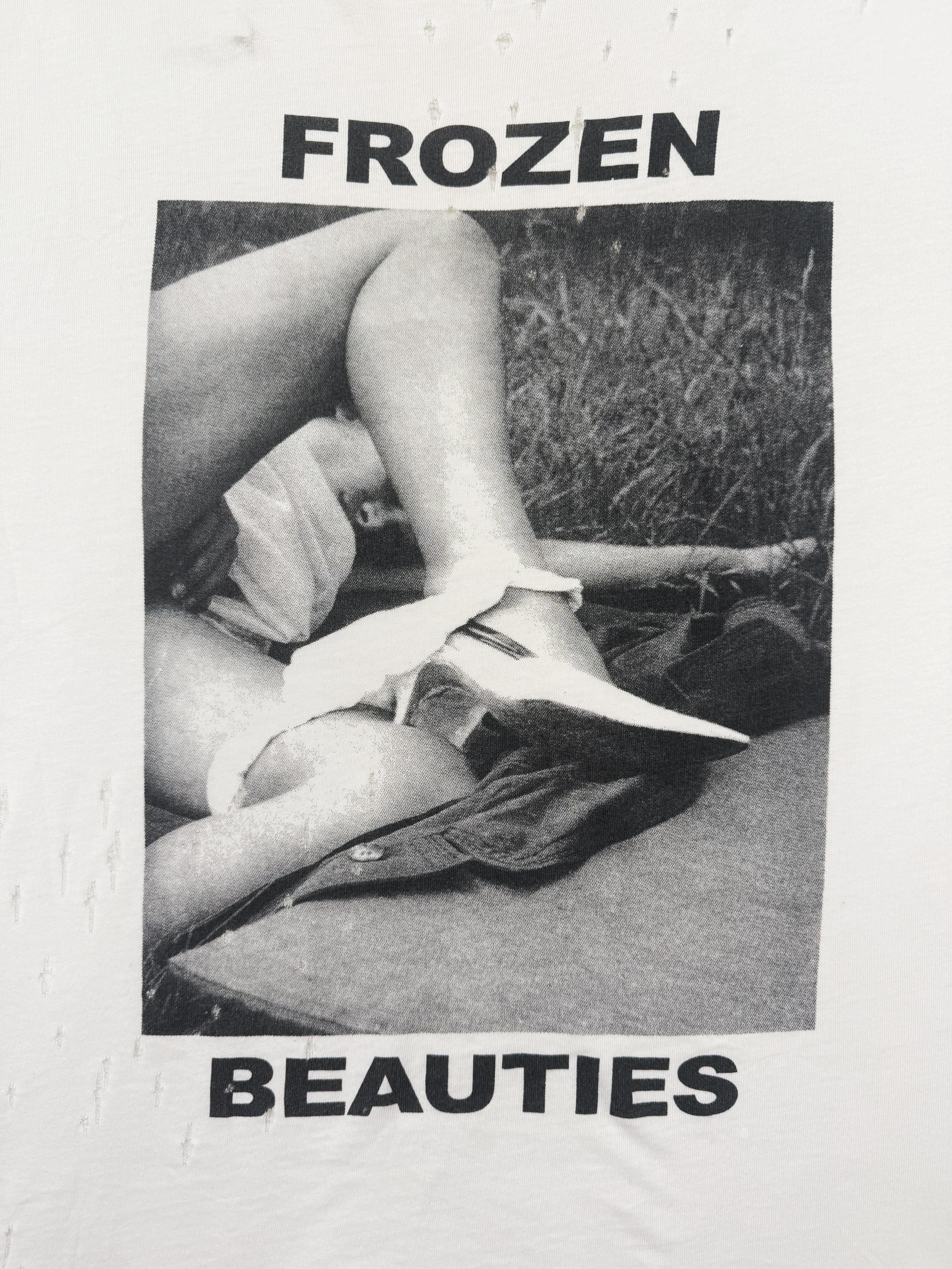 SS16 Enfants Riches Deprimes ‘Frozen Beauties’ Hand Distressed T-Shirt