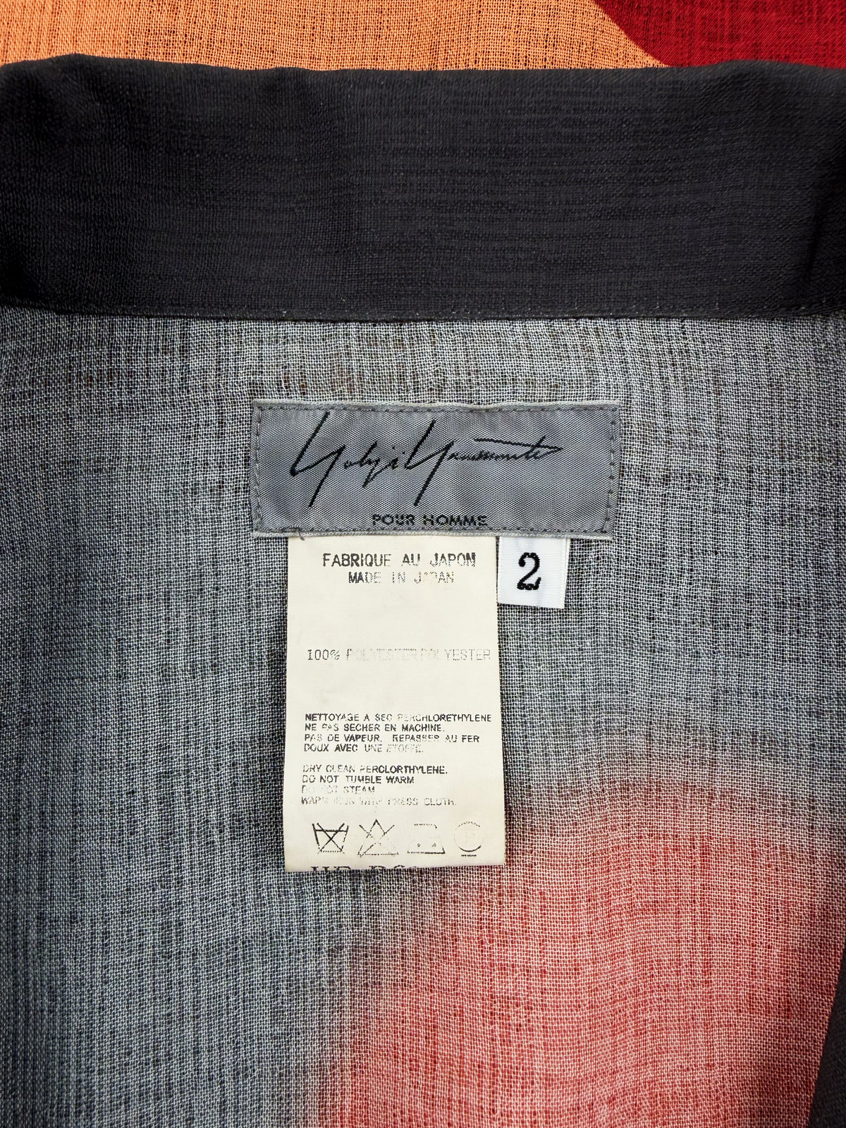SS02 Yohji Yamamoto Pour Homme Saeko Tsuemura Pin Up Sheer Jacket