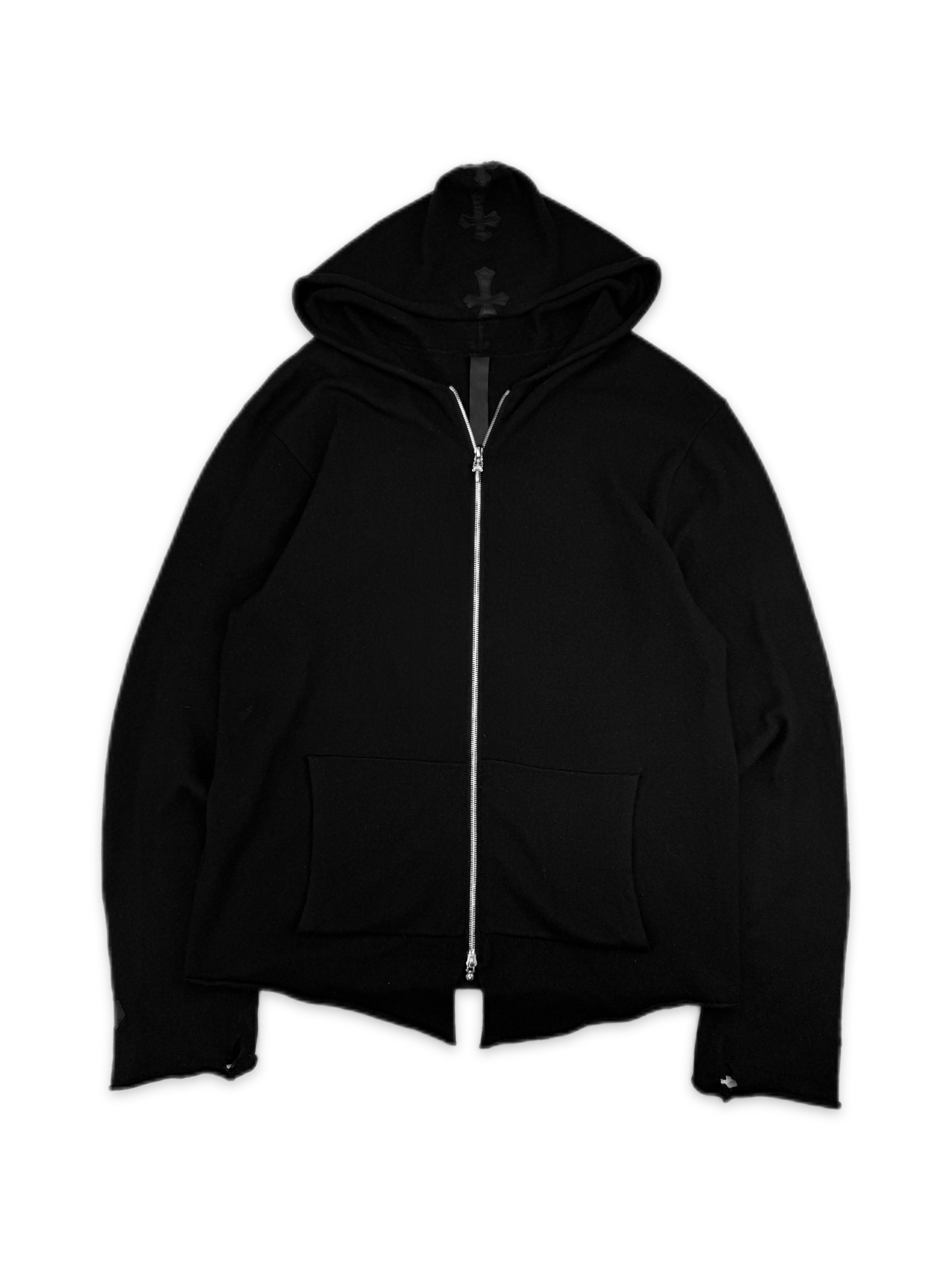 Chrome Hearts Cross Patch Cashmere Dagger Zip Hoodie