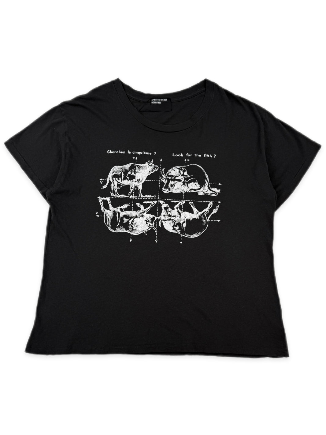 Enfants Riches Deprimes ‘Fifth Pig’ Black Graphic T-Shirt