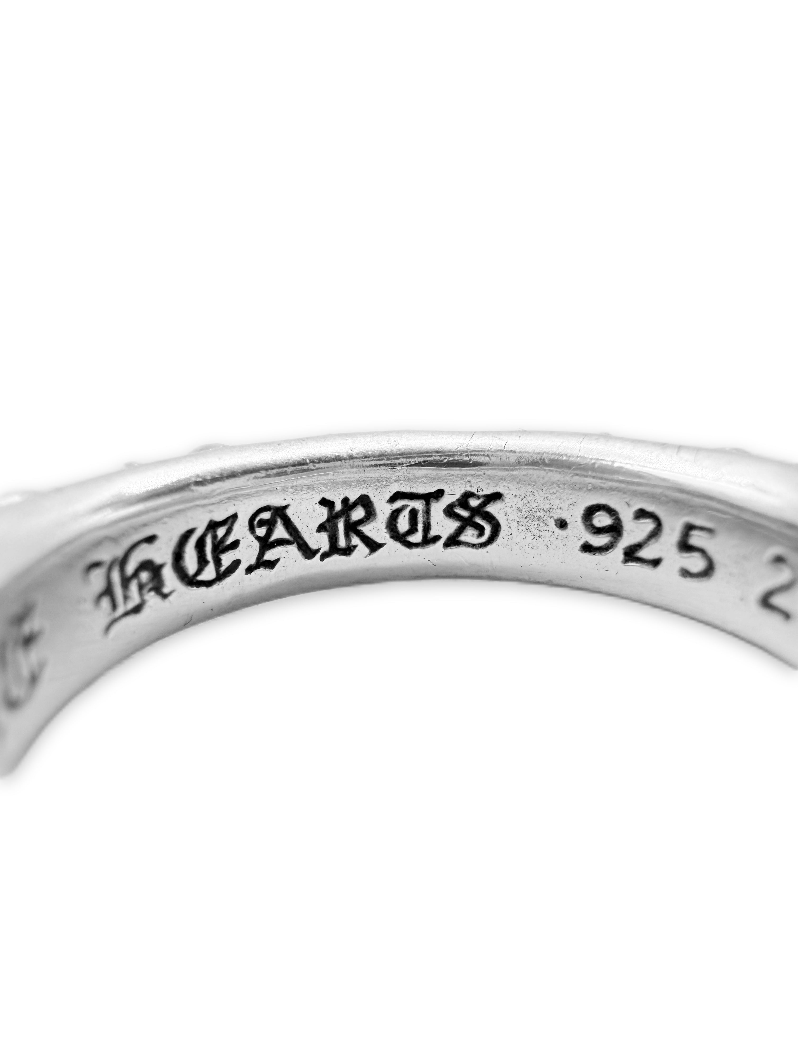Chrome Hearts 6 Point Star Silver Etched Ring