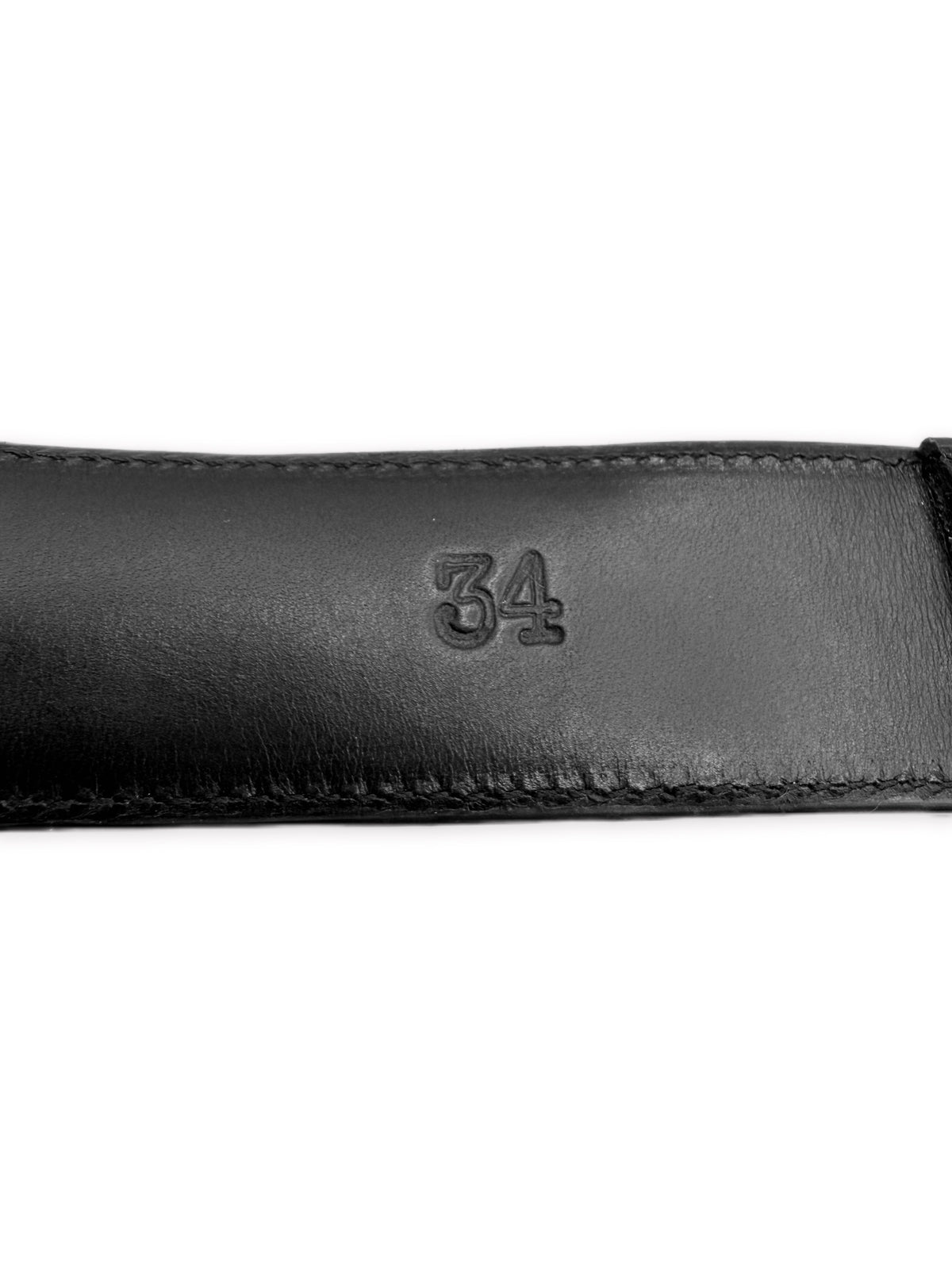 Chrome Hearts Roller Black Leather .925 Silver Belt