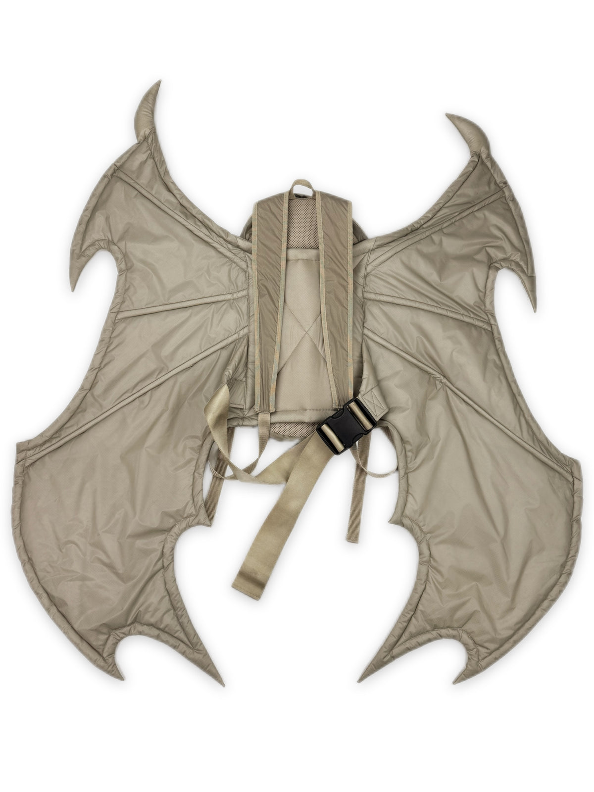 AW18 Undercover ‘Bat Wing’ Beige Nylon Transformable Backpack