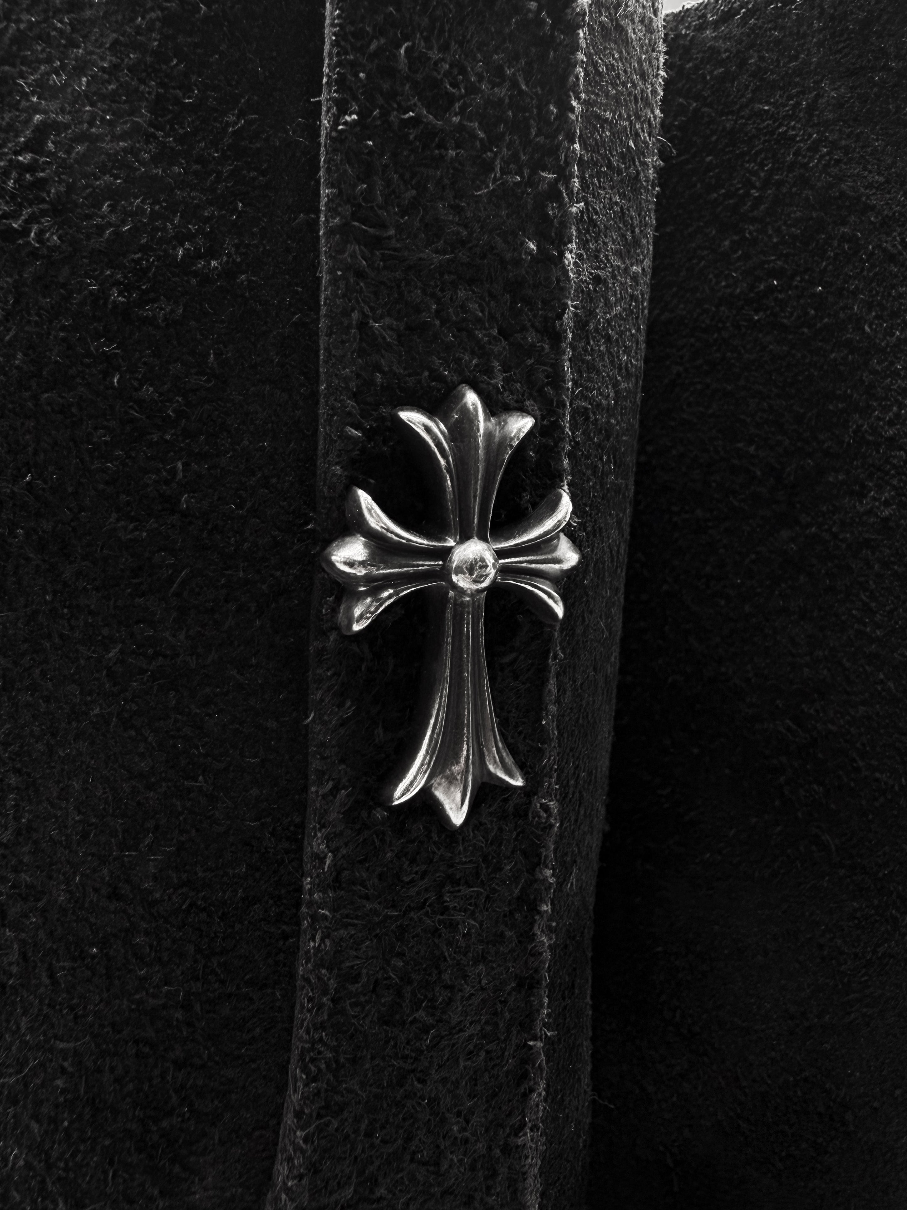Chrome Hearts x Wesco Suede Gunslinger Cross Pendant Suede Engineer Boots