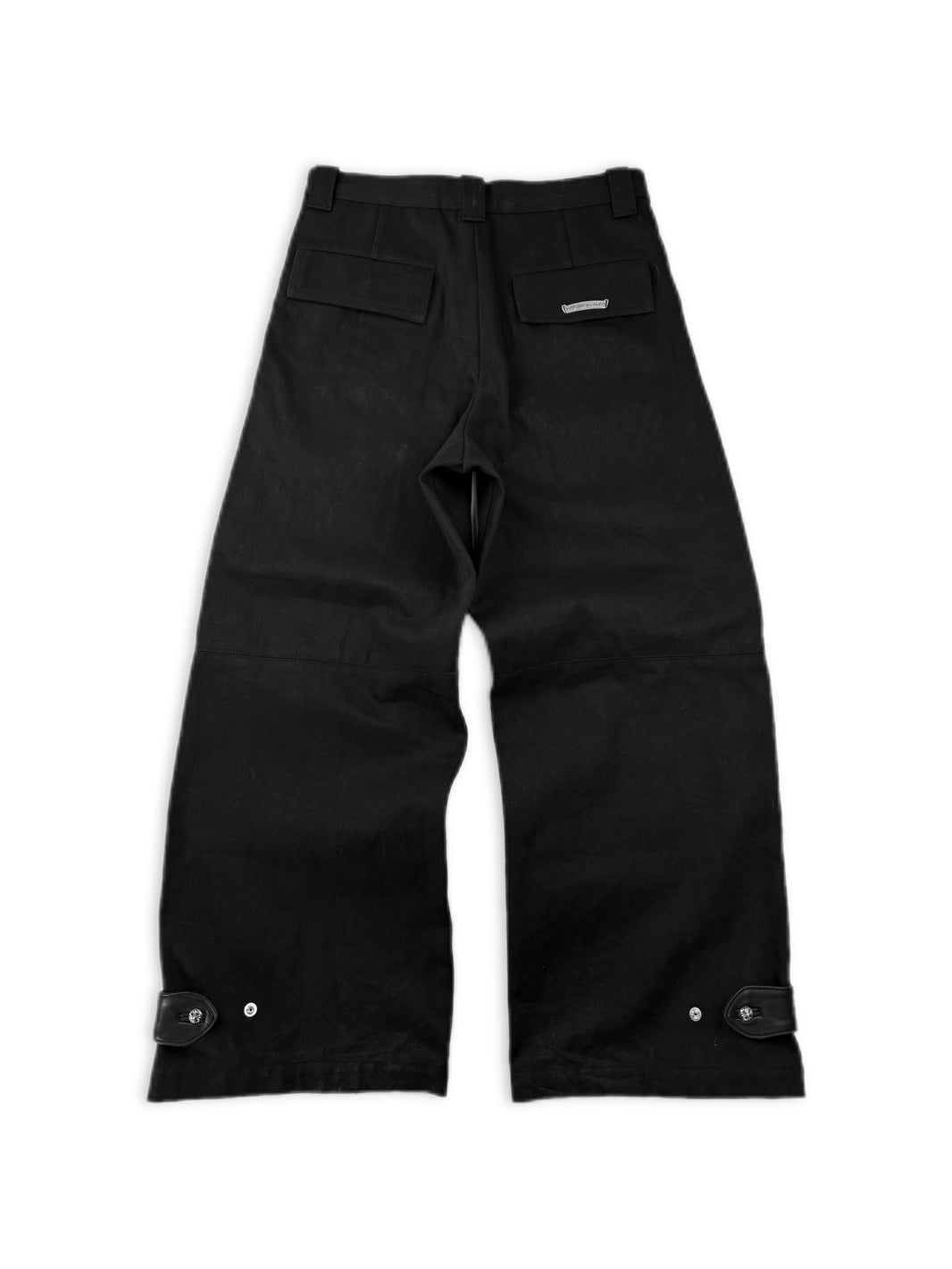 Chrome Hearts Street Sweeper Wide Leg Baggy Black Denim Jeans