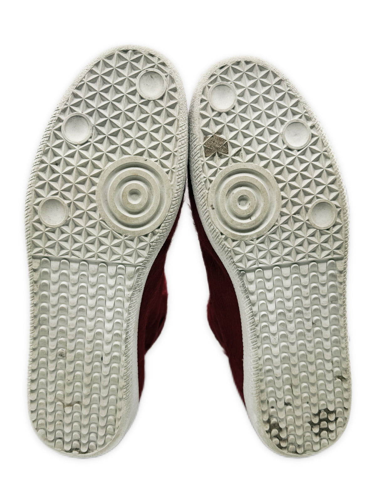 2013 Maison Margiela Red Pony Hair Yeezus Future Hi-top Sneakers