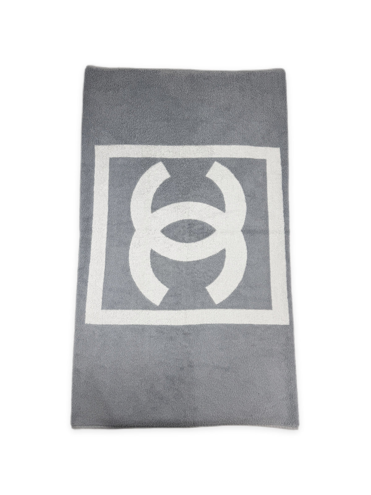 Chanel Sport CC Logo Grey Beach Towel / Blanket