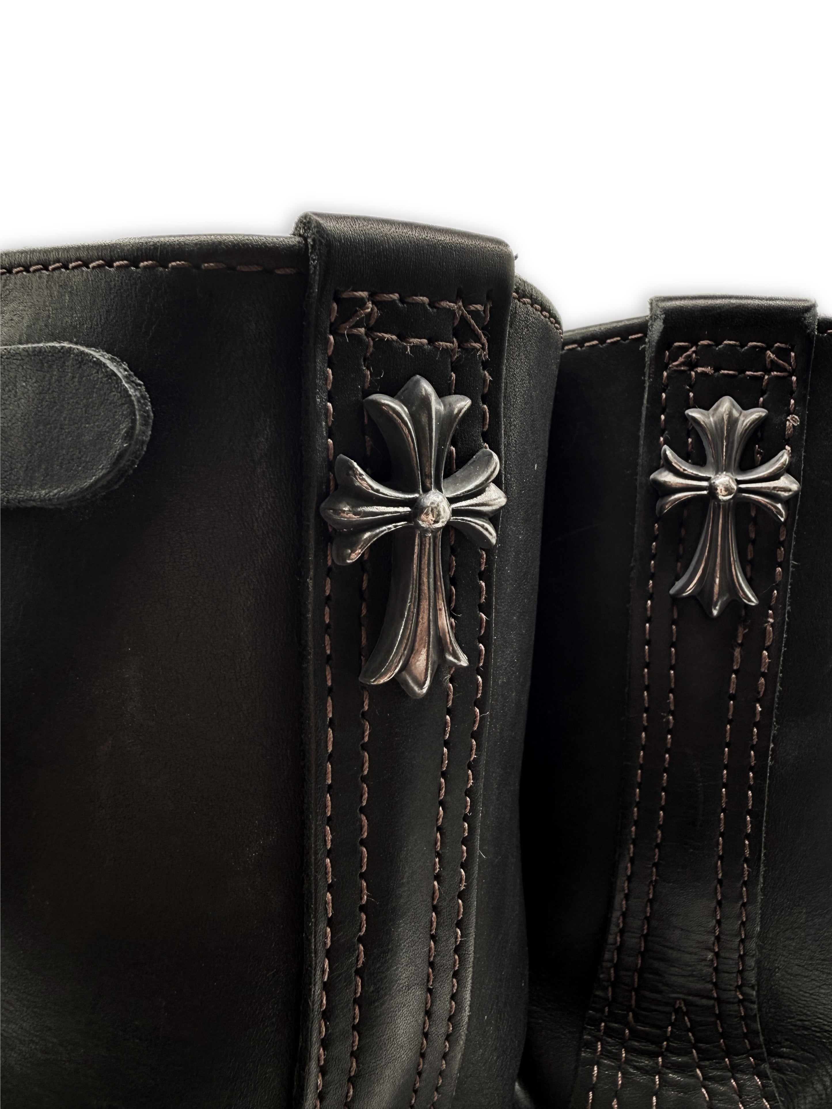 Chrome Hearts x Wesco Cross Pendant Gunslinger Engineer Boots