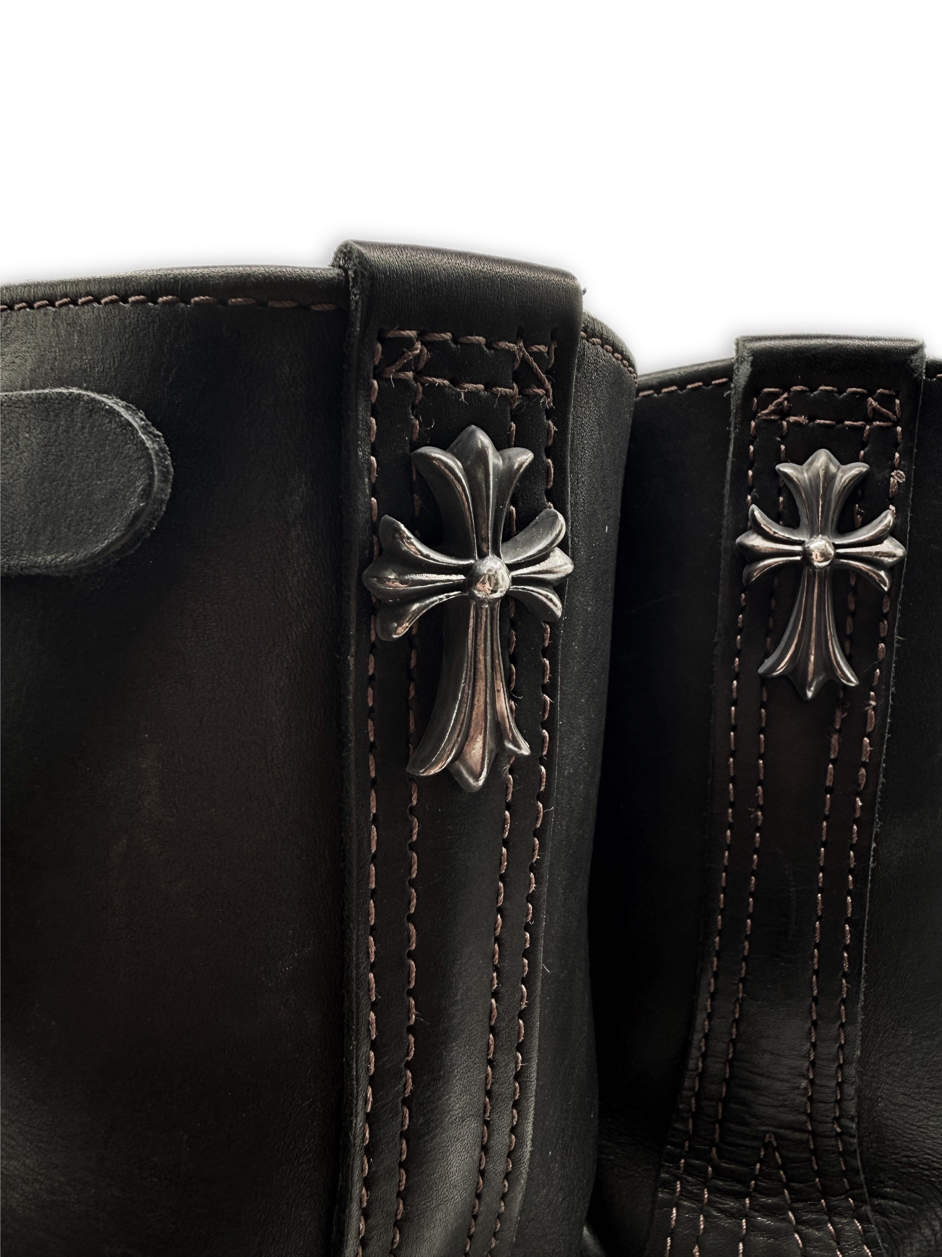 Chrome Hearts x Wesco Cross Pendant Gunslinger Engineer Boots