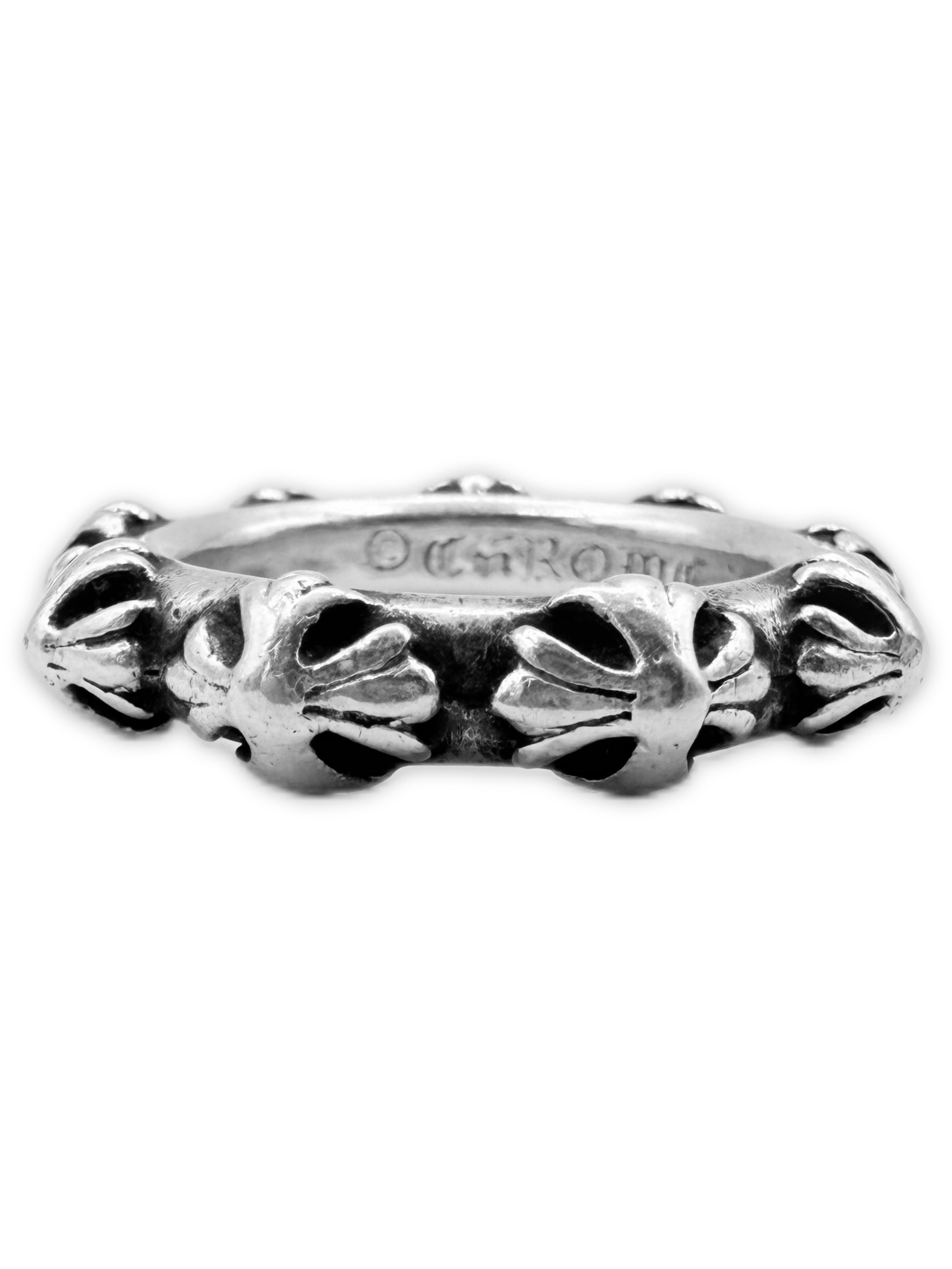 Chrome Hearts Cross Band .925 Silver Ring