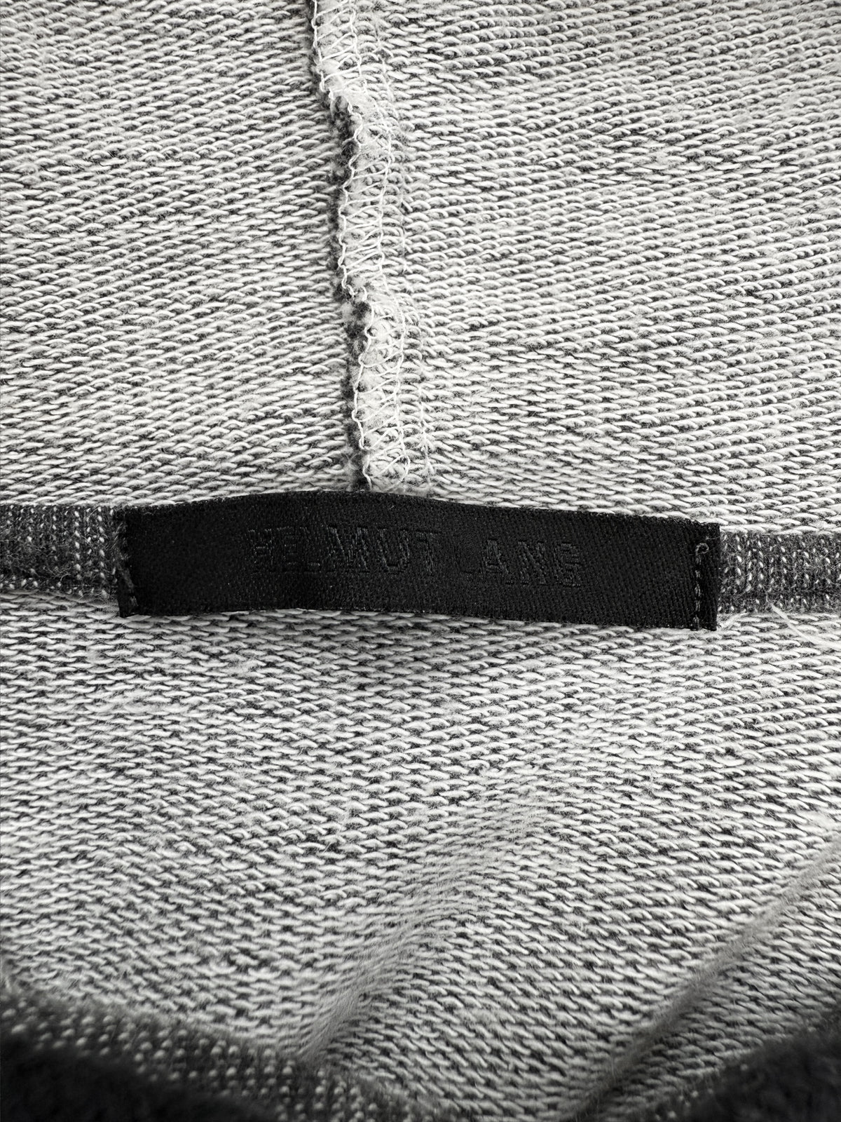 AW03 Helmut Lang Bondage Strap Grey Hoodie