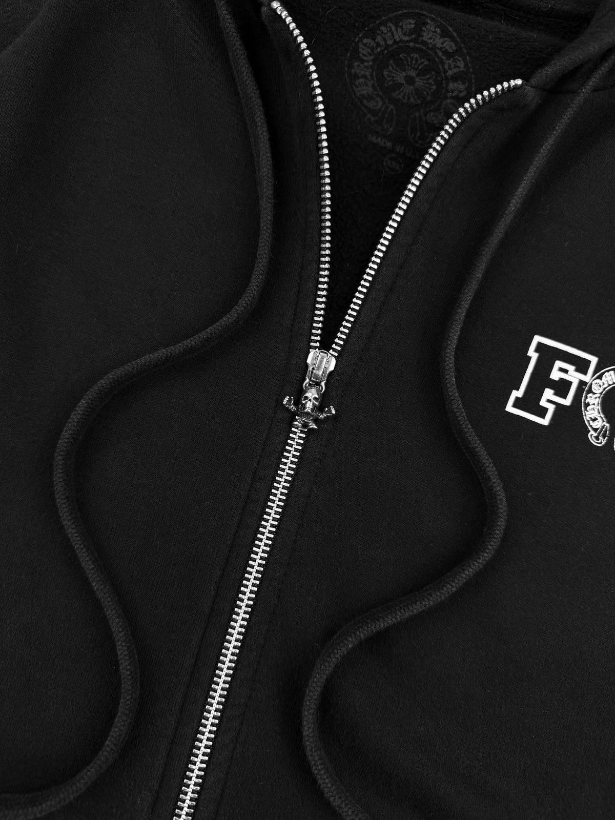 Chrome Hearts Foti Zodiac Black Zip-Up Hoodie