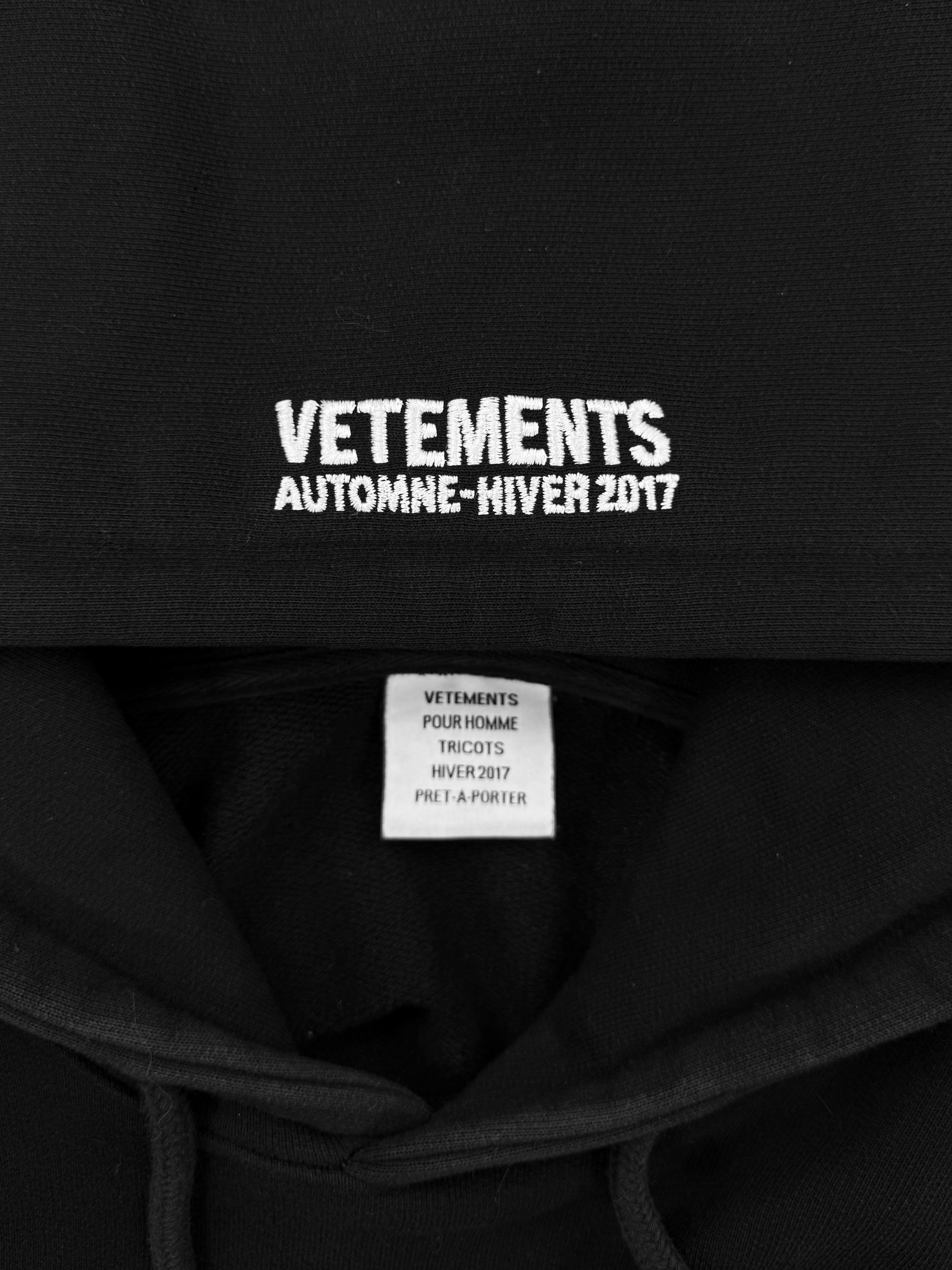 AW16 Vetements ‘Eleven Inch Gun Club’ Target Black Hoodie