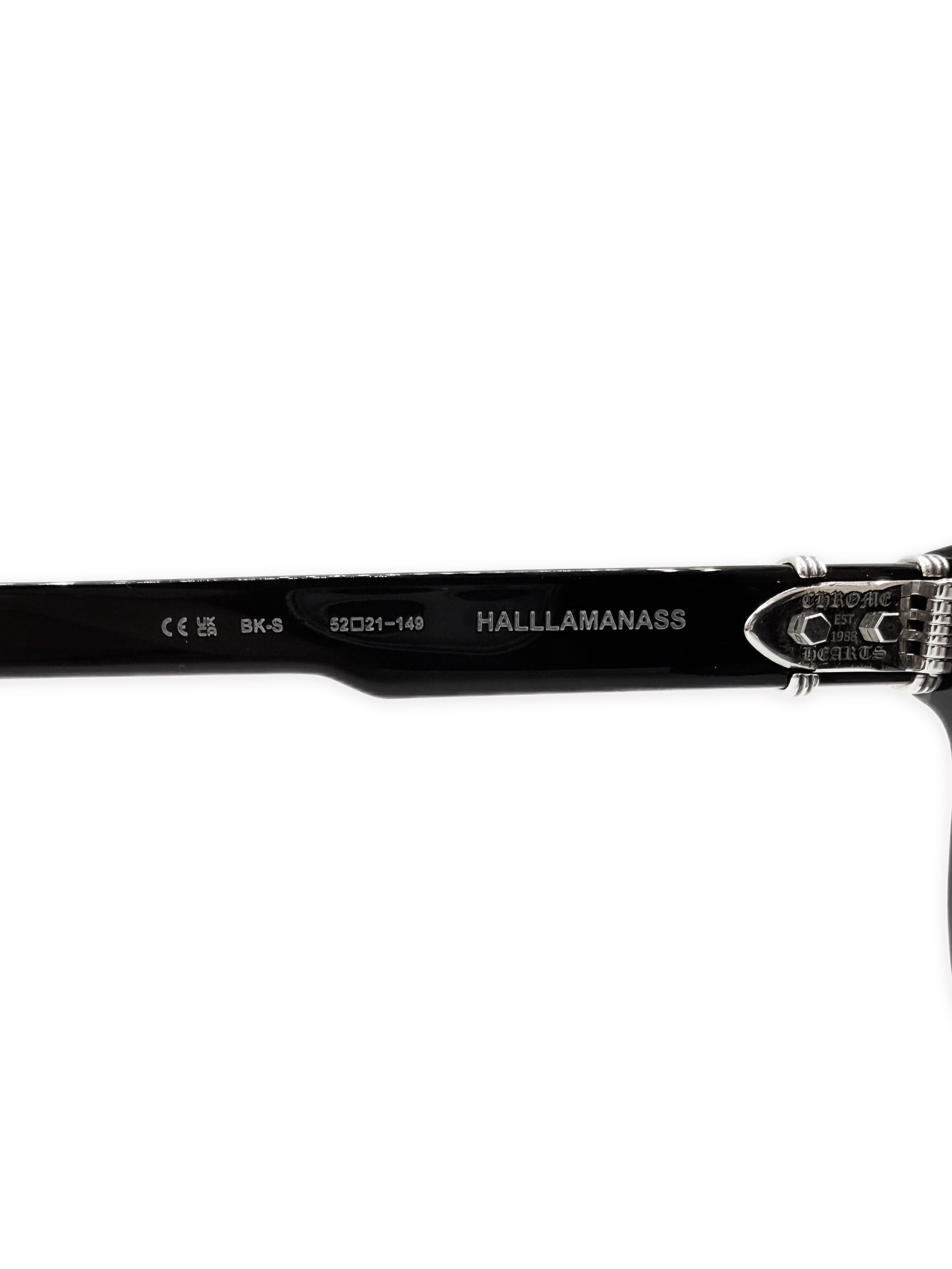 Chrome Hearts Halllamanass Oval .925 Silver Purple Tint Sunglasses