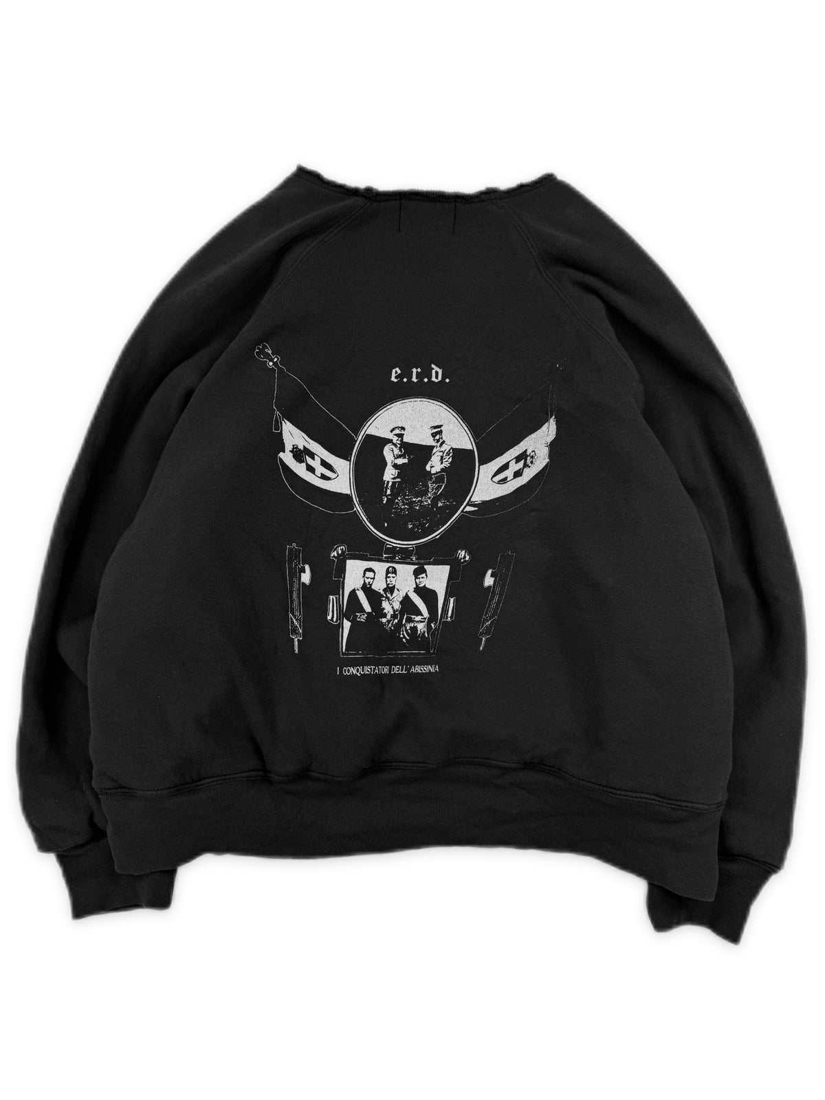 Enfants Riches Deprimes Mussolini Layered Graphic Crewneck