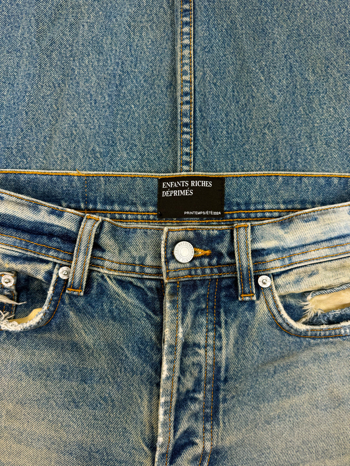 SS24 Enfants Riches Deprimes ‘Corpse Pose’ Sand Wash Denim