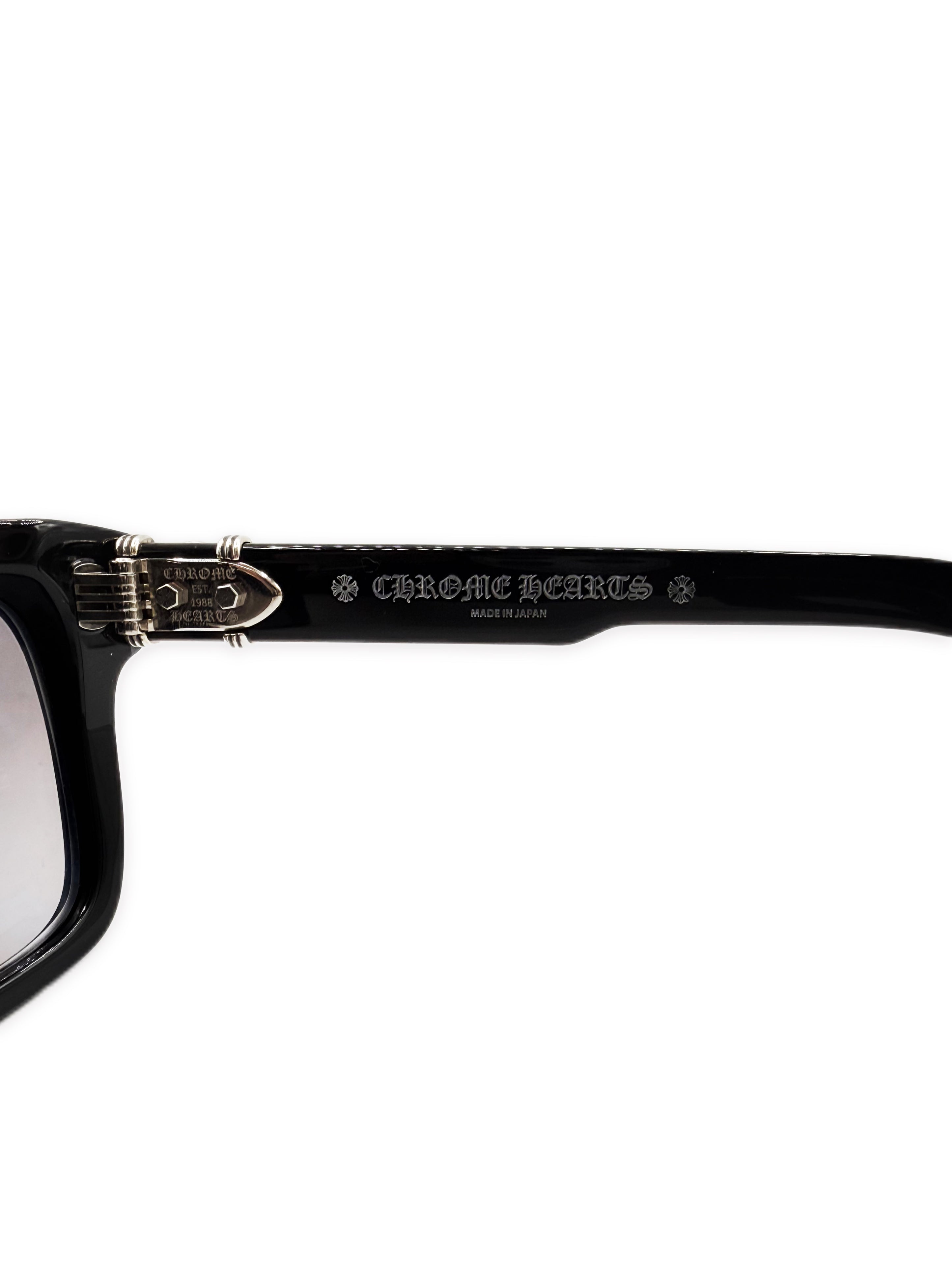 Chrome Hearts Halllamanass Oval .925 Silver Purple Tint Sunglasses