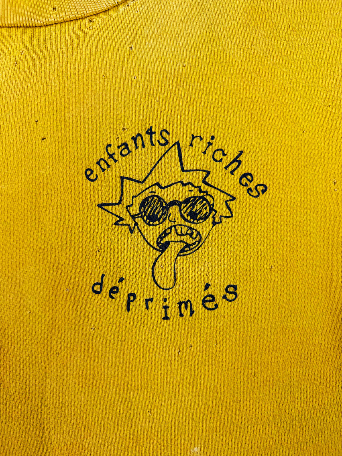 2013 Enfants Riches Deprimes OG Chessboard Yellow Heavy Weight Crewneck
