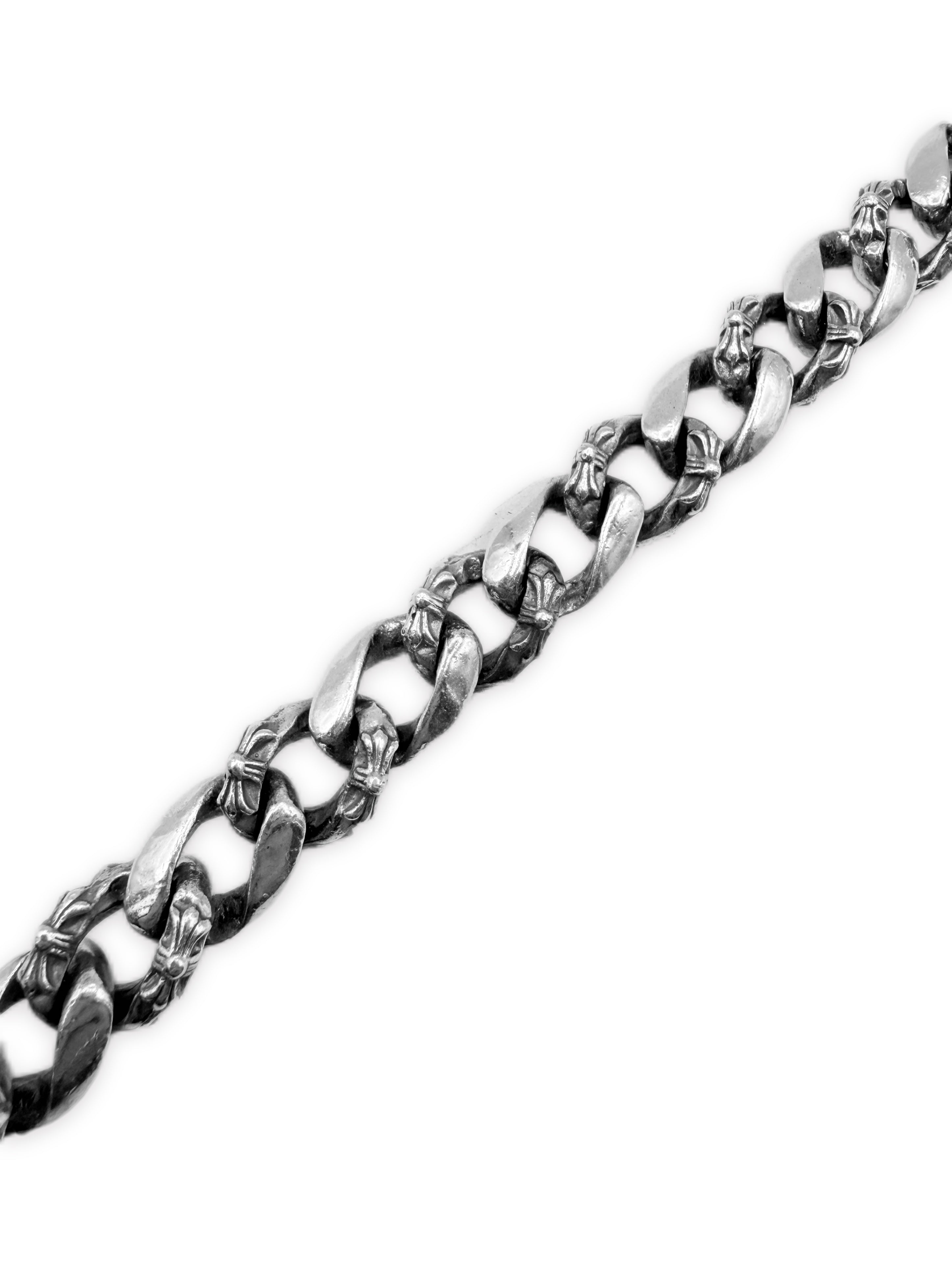 Chrome Hearts Semi Fancy Cuban Link 22 in Double Lobster Clasp Wallet Chain