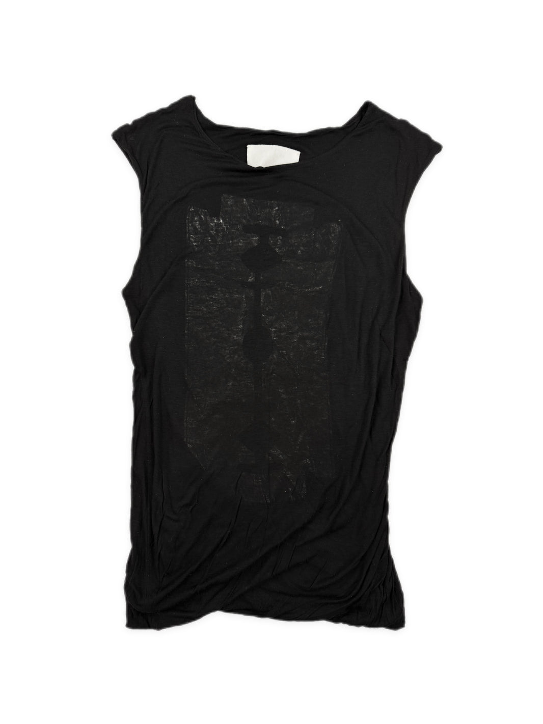 AW07 Maison Margiela Blank Tag Razor Blade Layered Tank Top