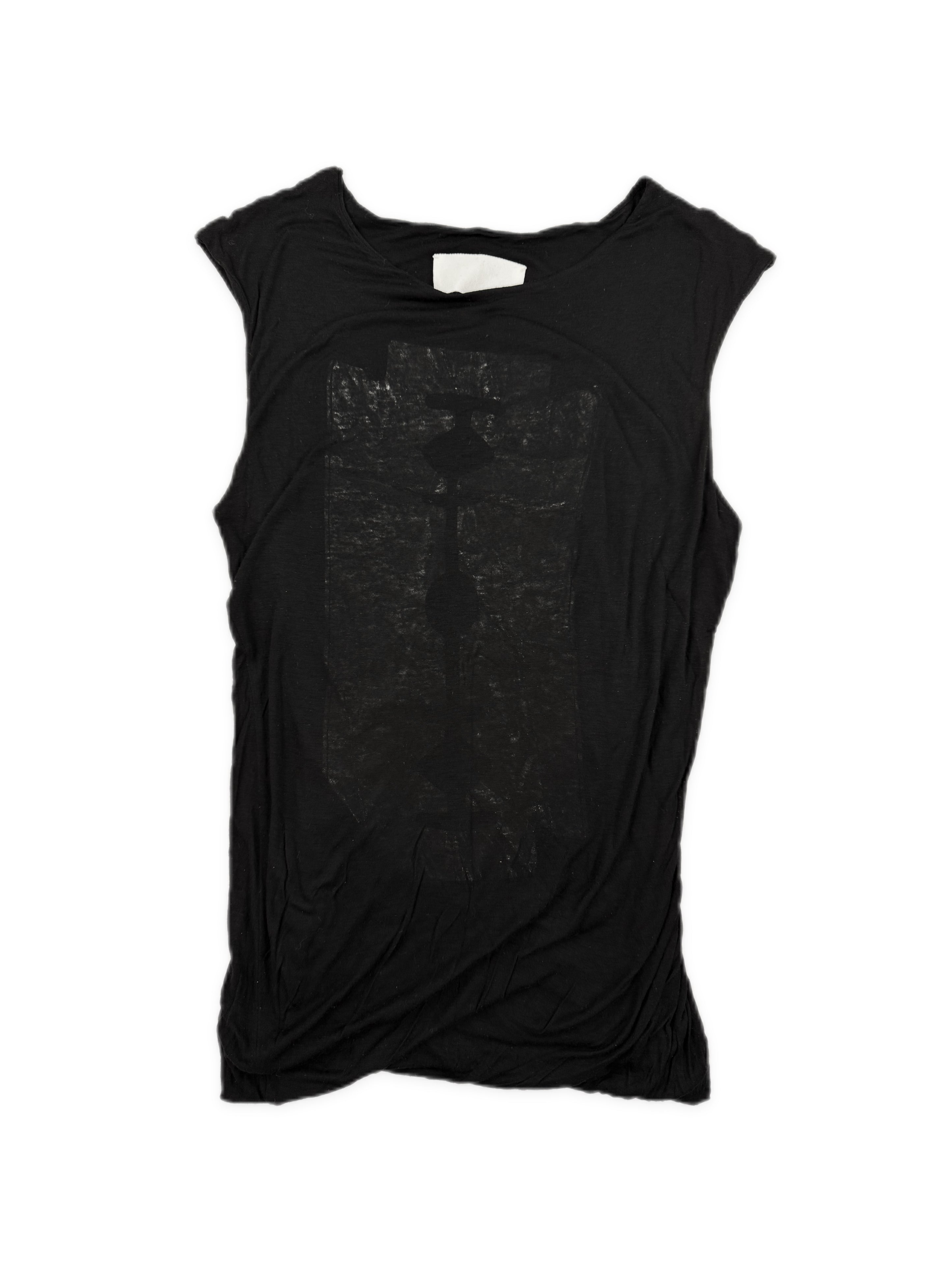 AW07 Maison Margiela Blank Tag Razor Blade Layered Tank Top