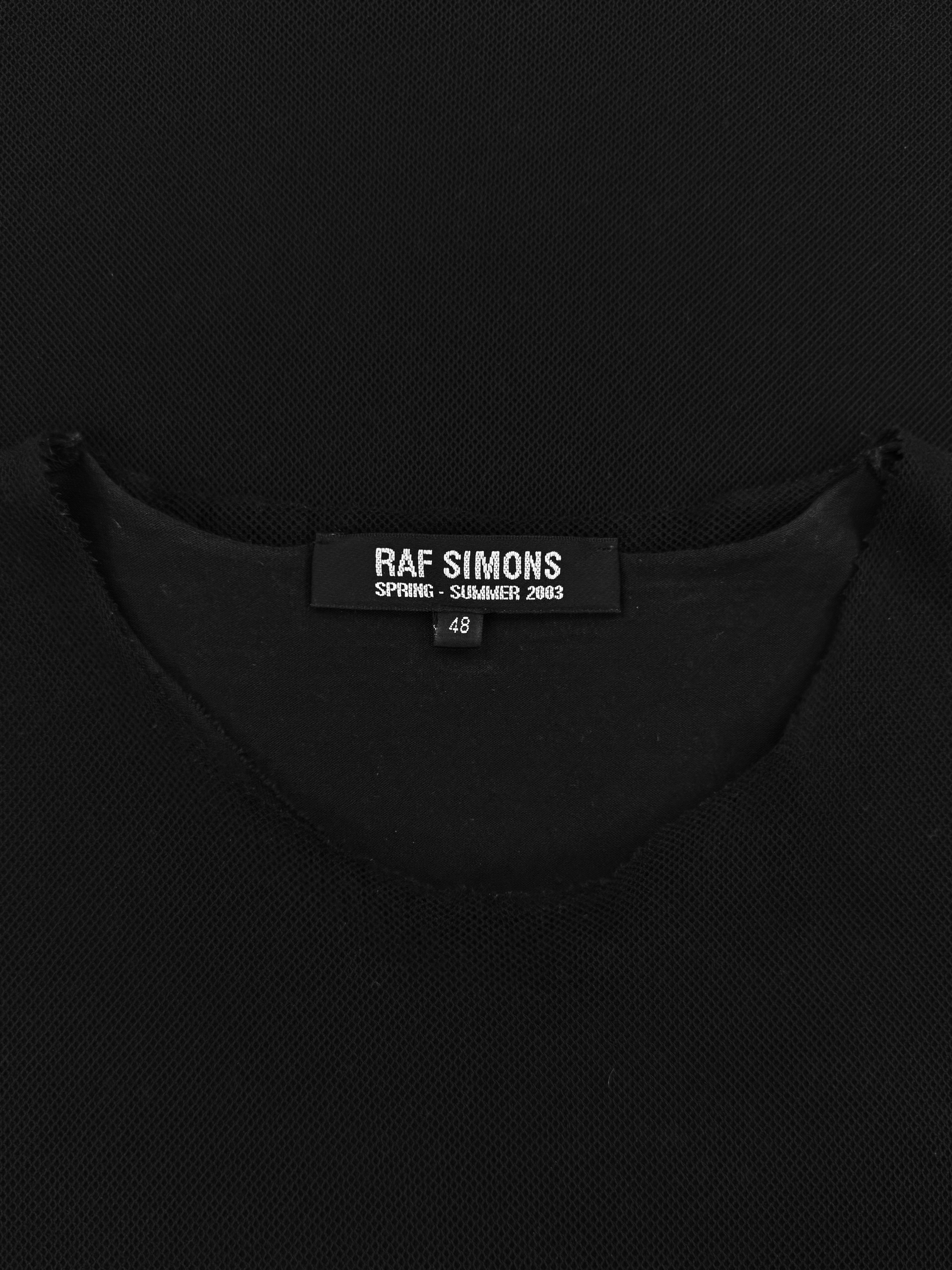 SS03 Raf Simons ‘Resisted’ Consumed Mesh Layered Tank Top