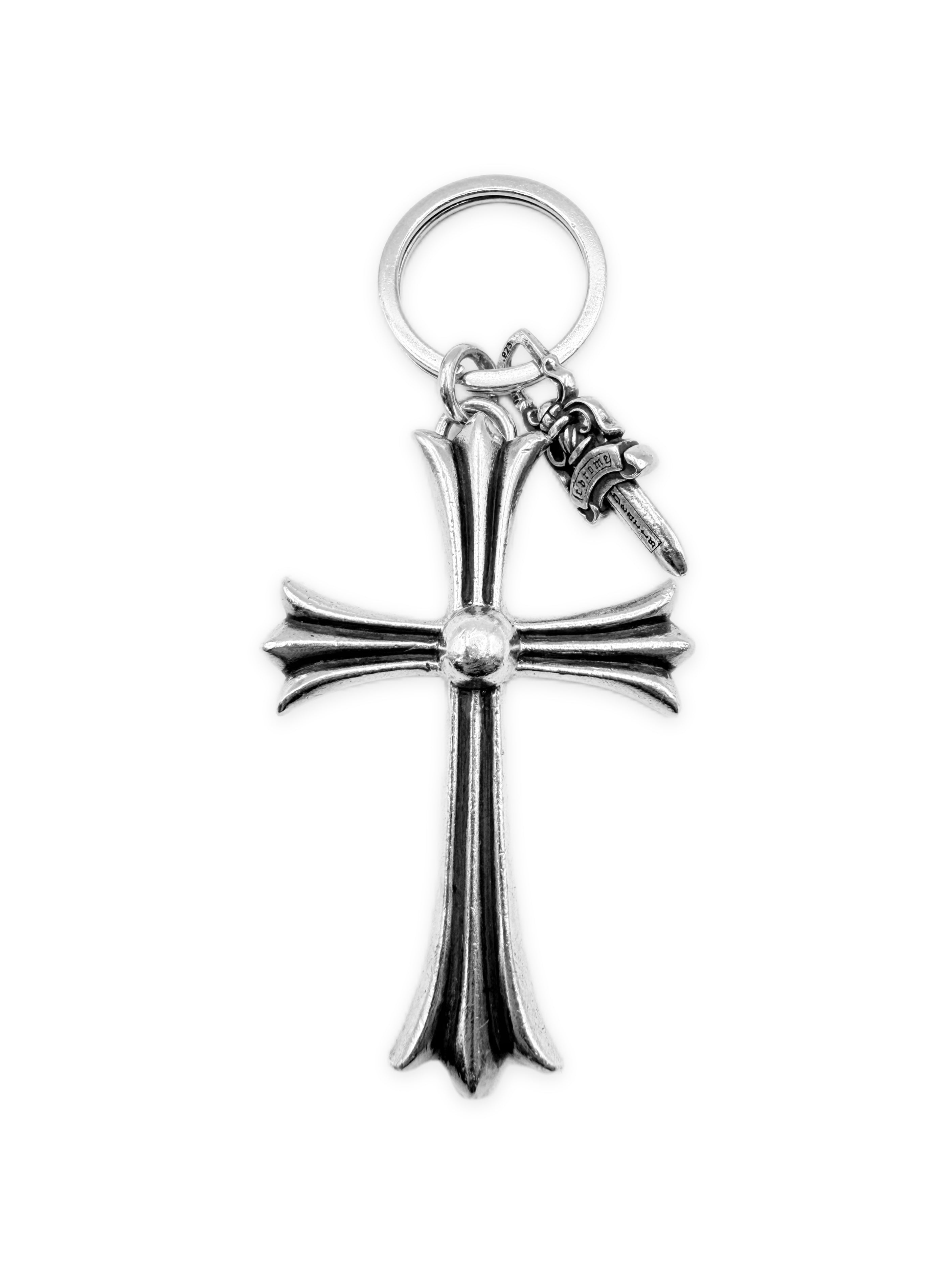 Chrome Hearts XL Cross Dagger .925 Silver Keychain