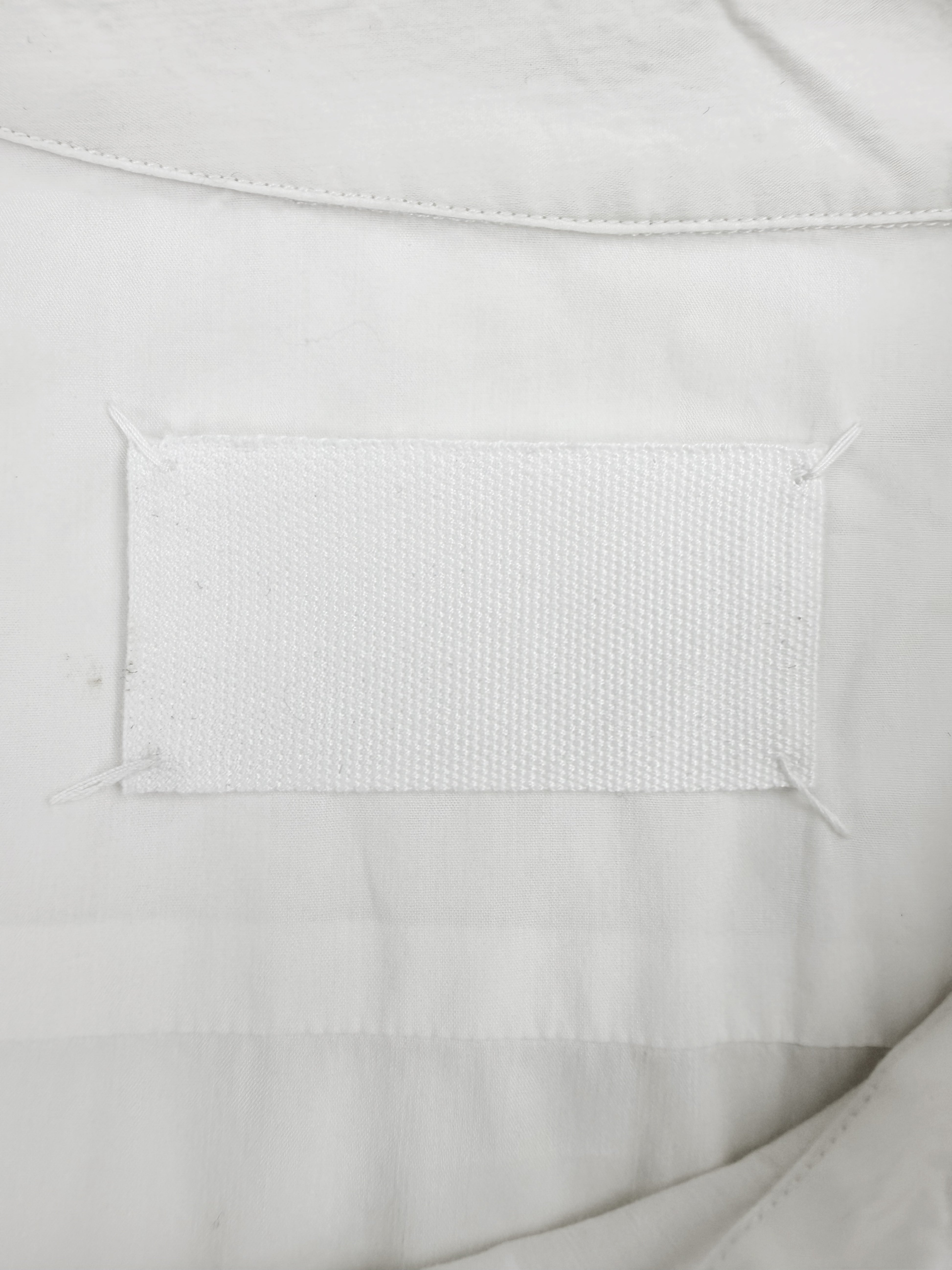 SS00 Maison Margiela ‘Sideways’ White Collared Long Sleeve