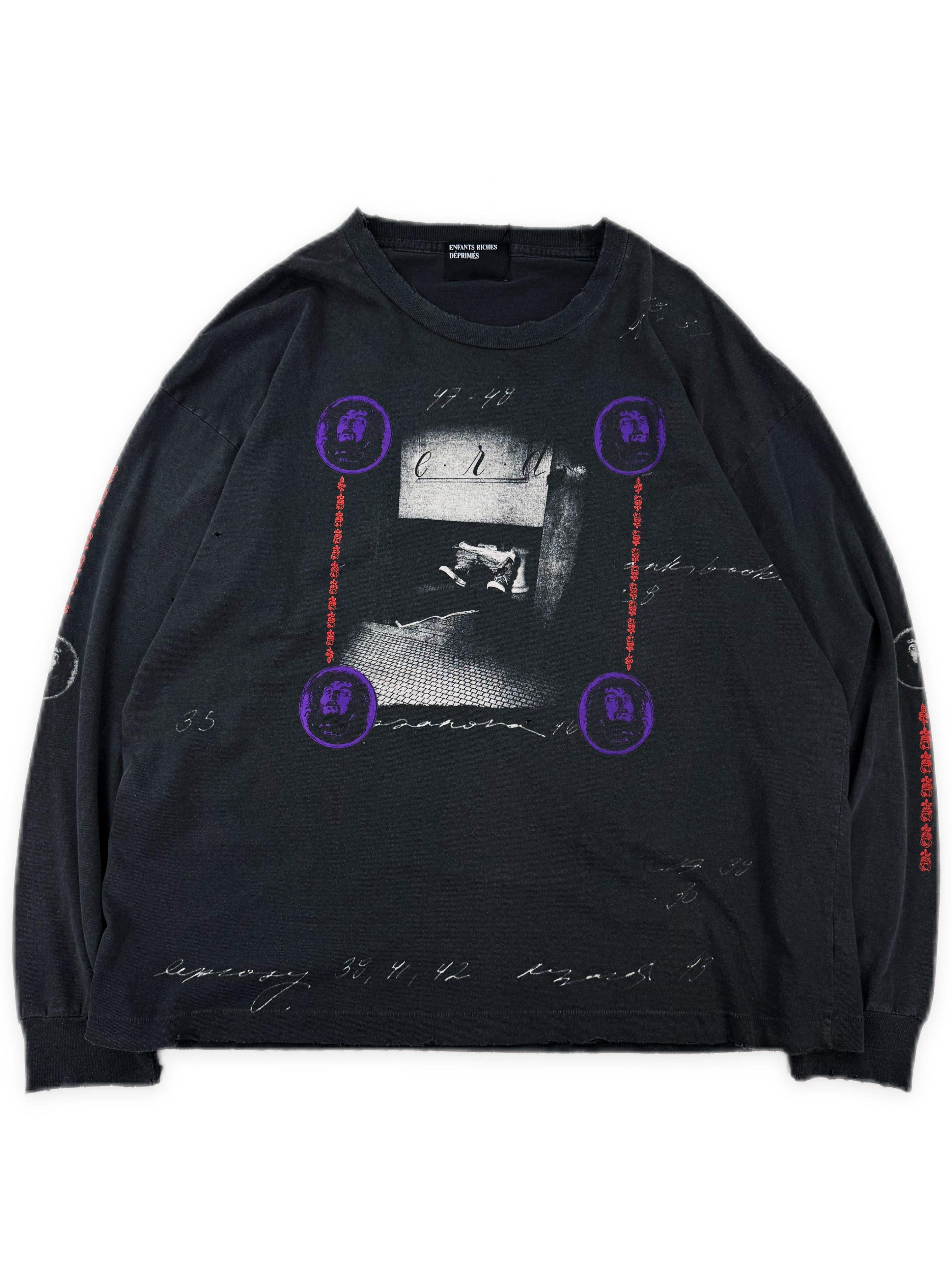 Enfants Riches Deprimes ‘Bathroom Stall’ Black Long Sleeve Shirt