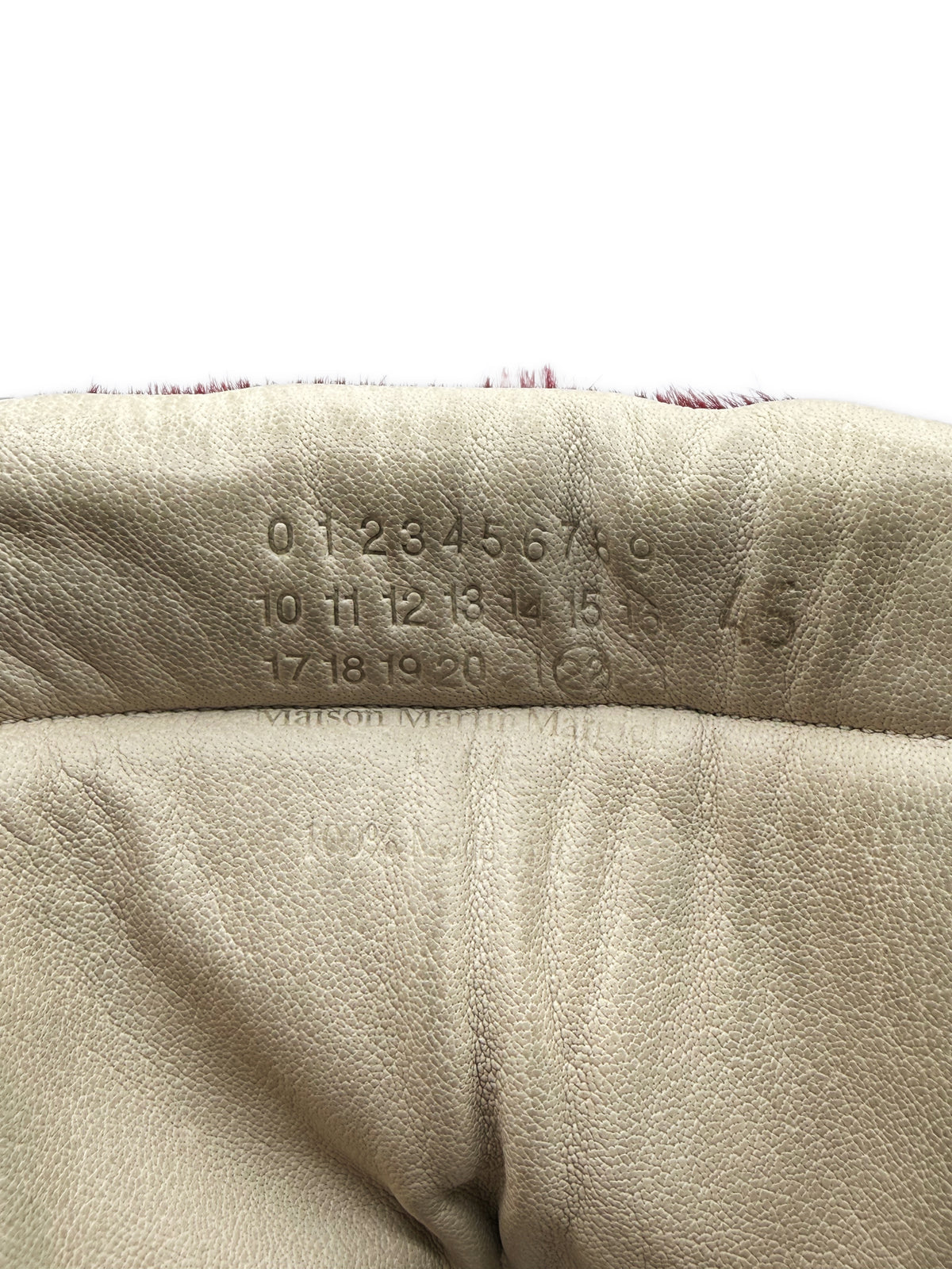 2013 Maison Margiela Red Pony Hair Yeezus Future Hi-top Sneakers