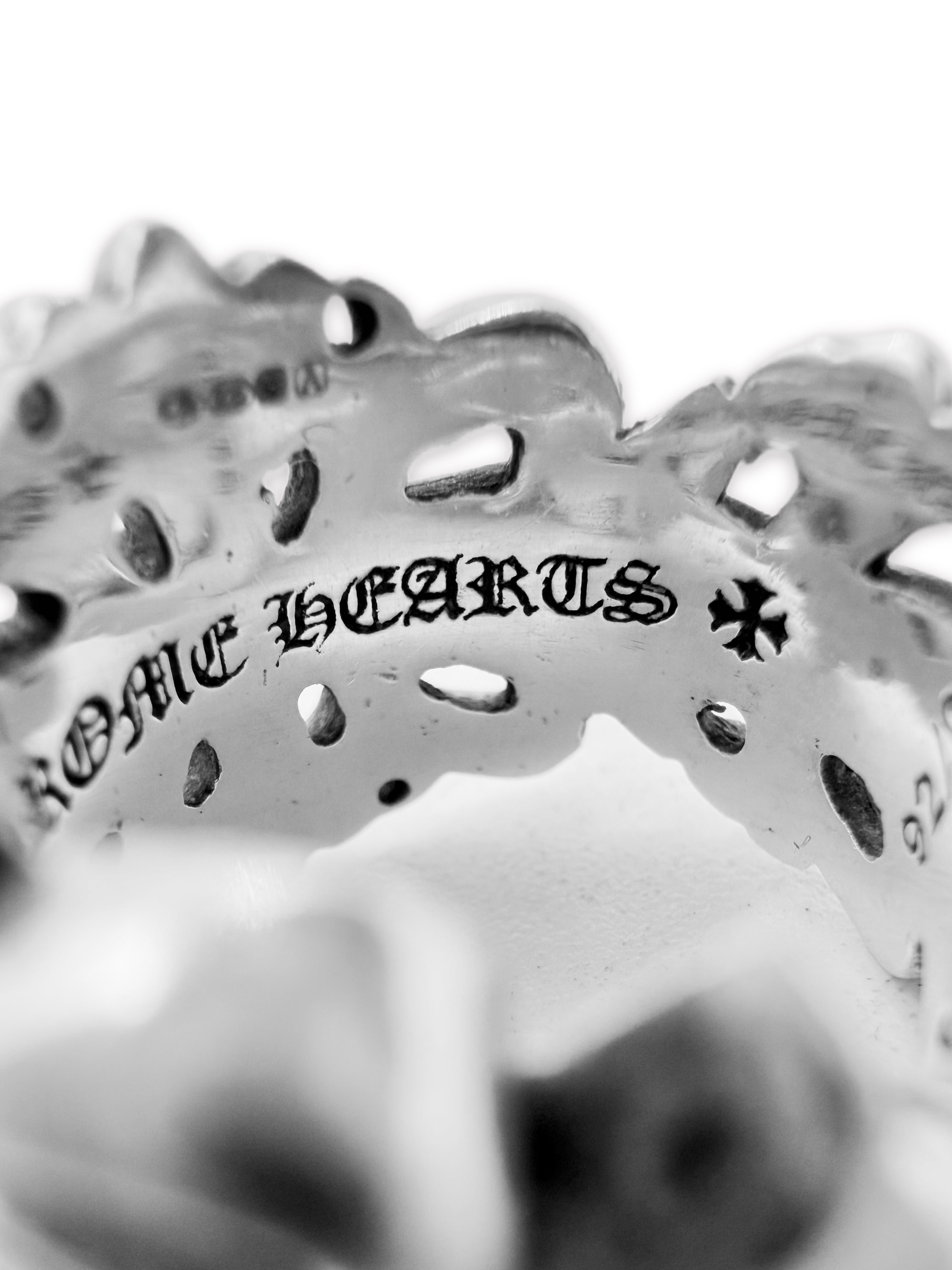 Chrome Hearts Double Floral .925 Silver Ring