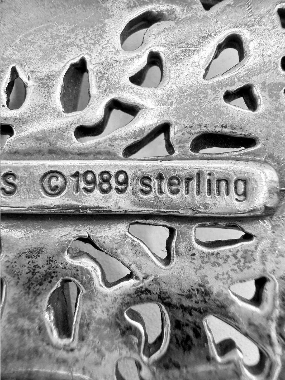 Chrome Hearts 1.5 in Oval .925 Silver OG Mould Belt Buckle