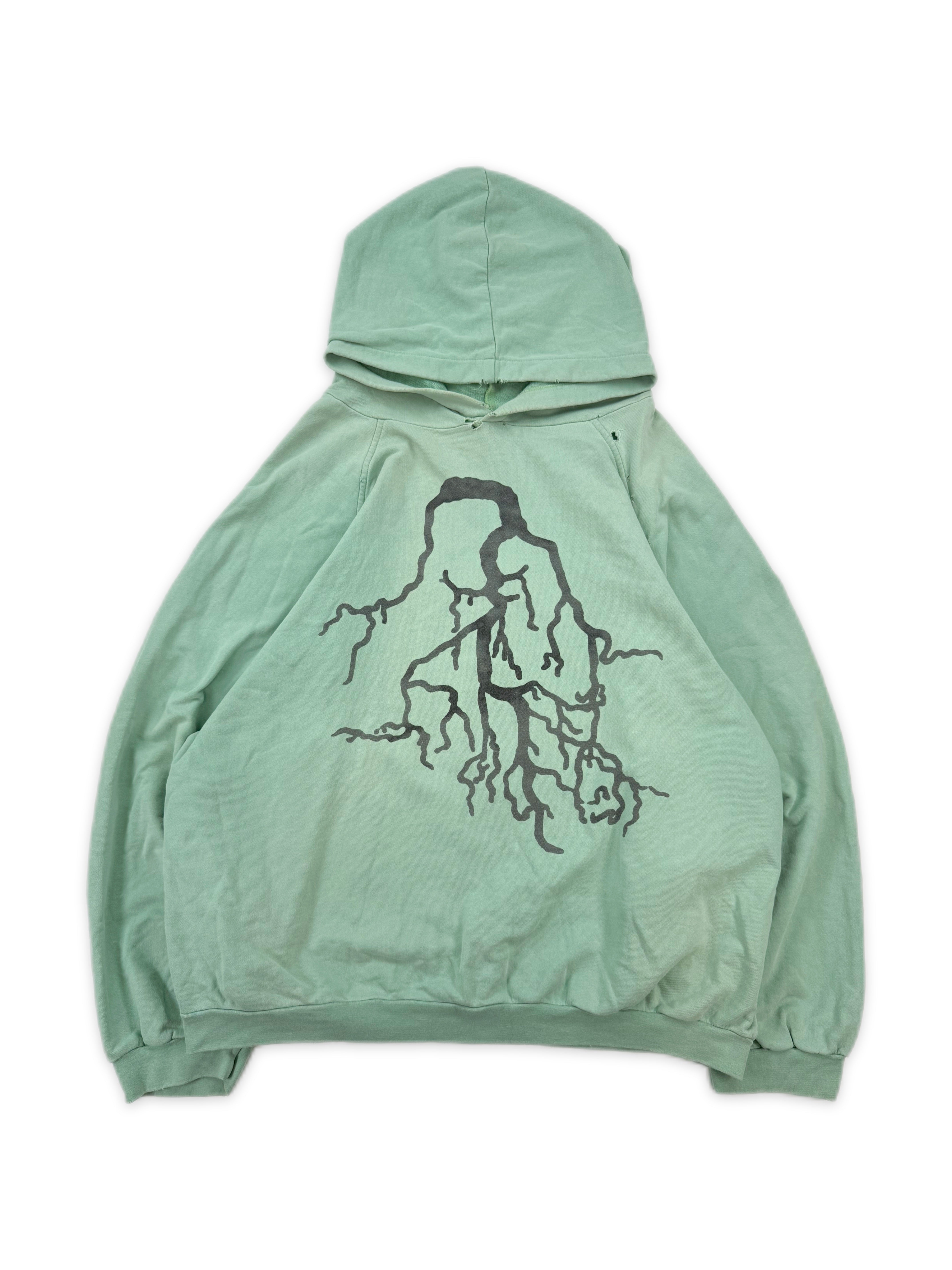 AW02 RAF SIMONS MINT ROOTS OS VIRGINIA CREEPER RAGLAN GRAPHIC