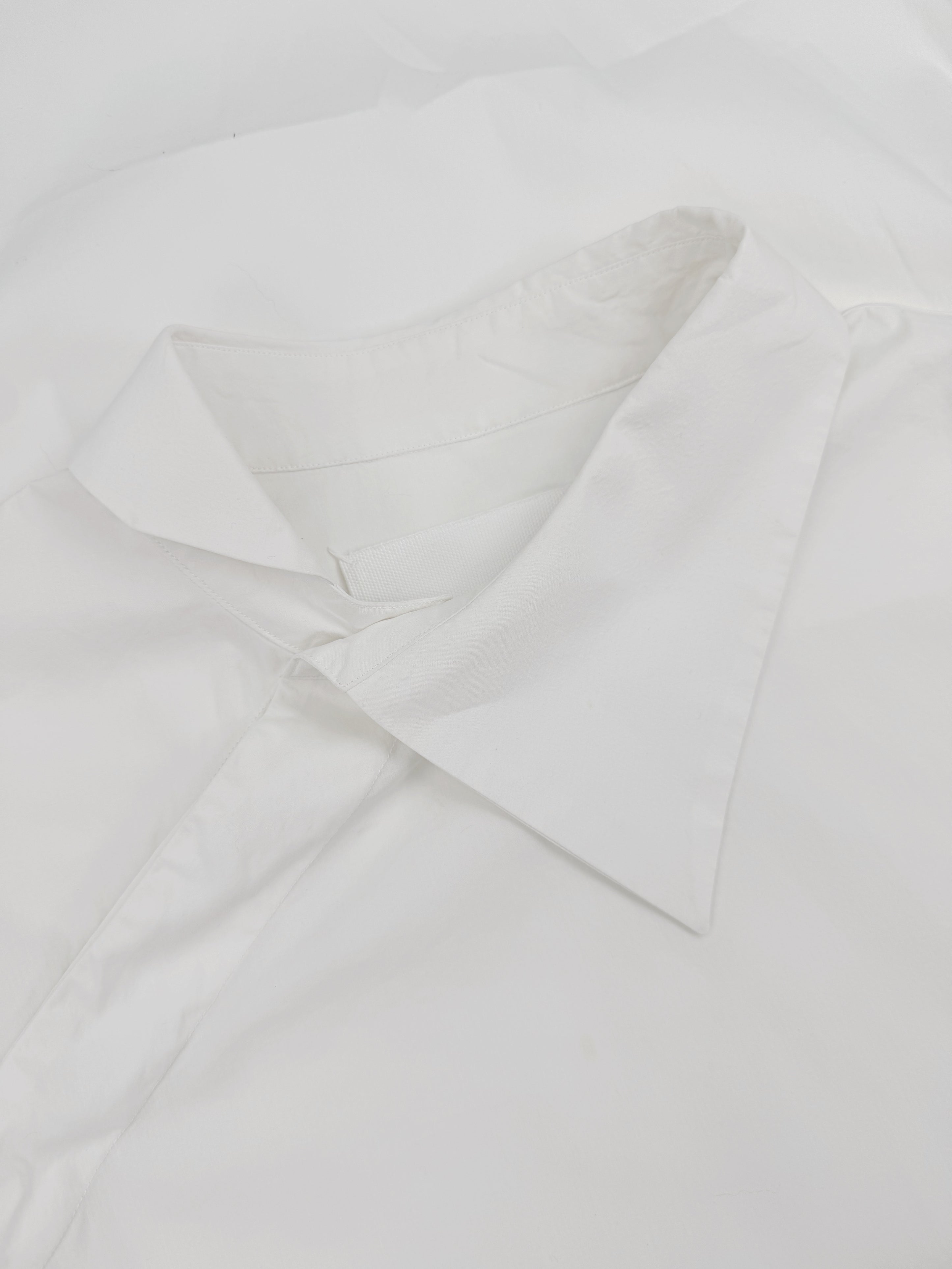 SS00 Maison Margiela ‘Sideways’ White Collared Long Sleeve